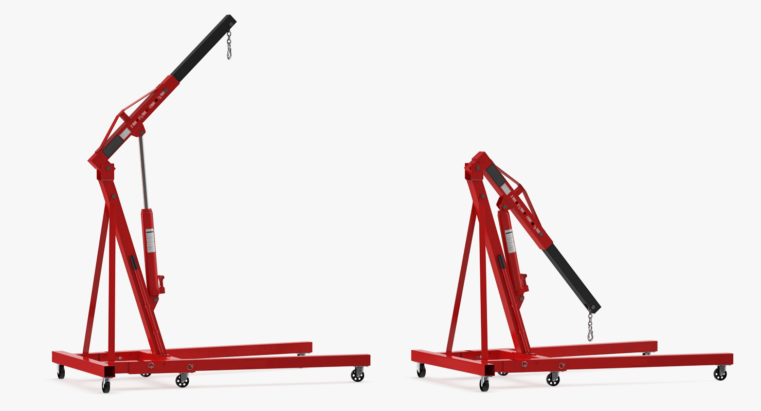 3D model Folding Engine Crane