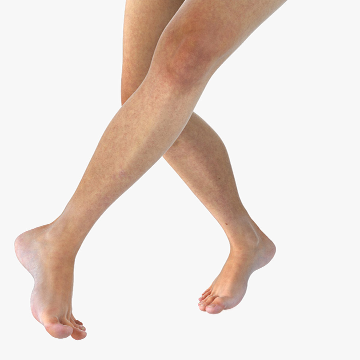 Female Legs Rigged for Cinema 4D 3D