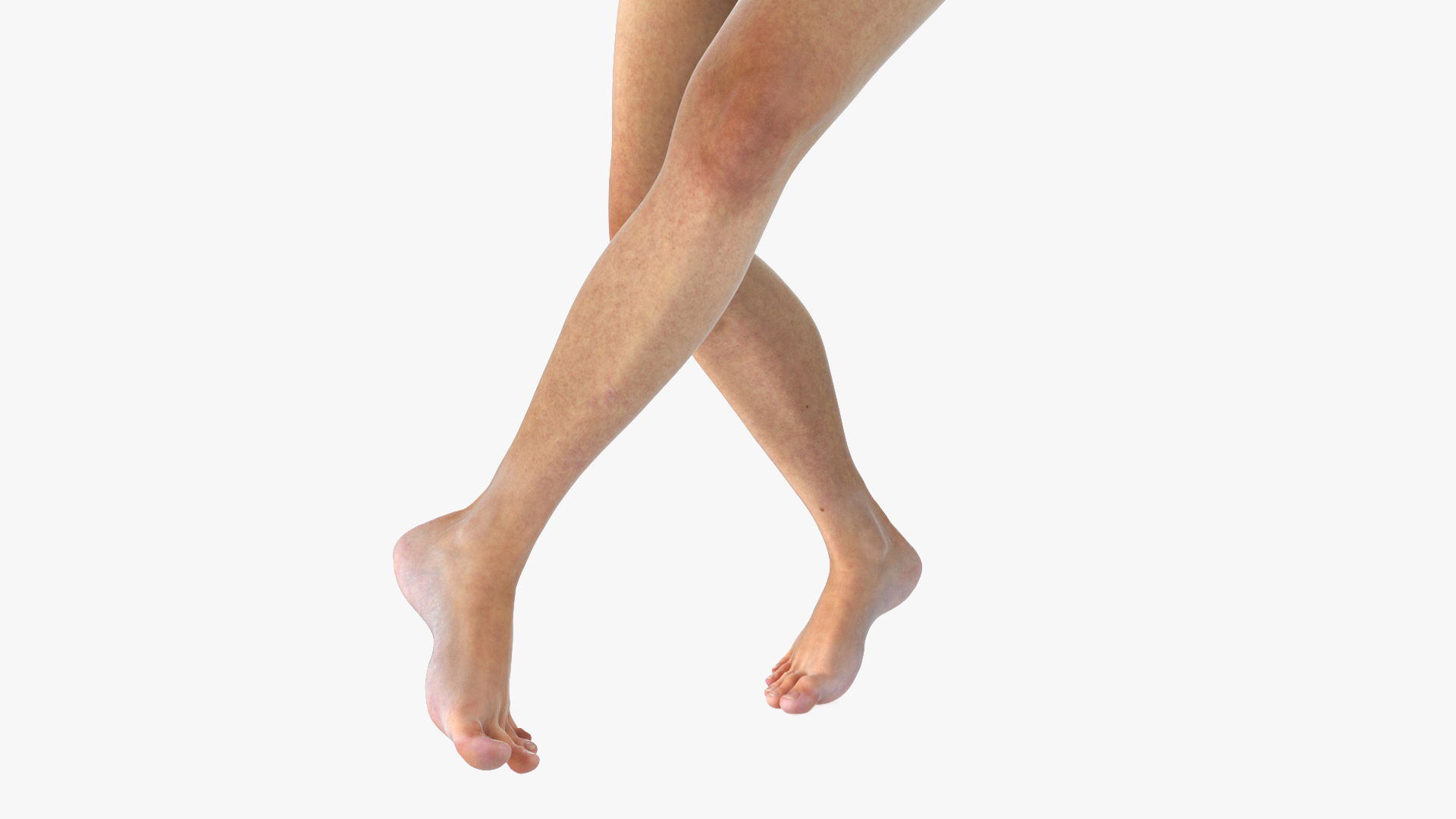 Female Legs Rigged for Cinema 4D 3D