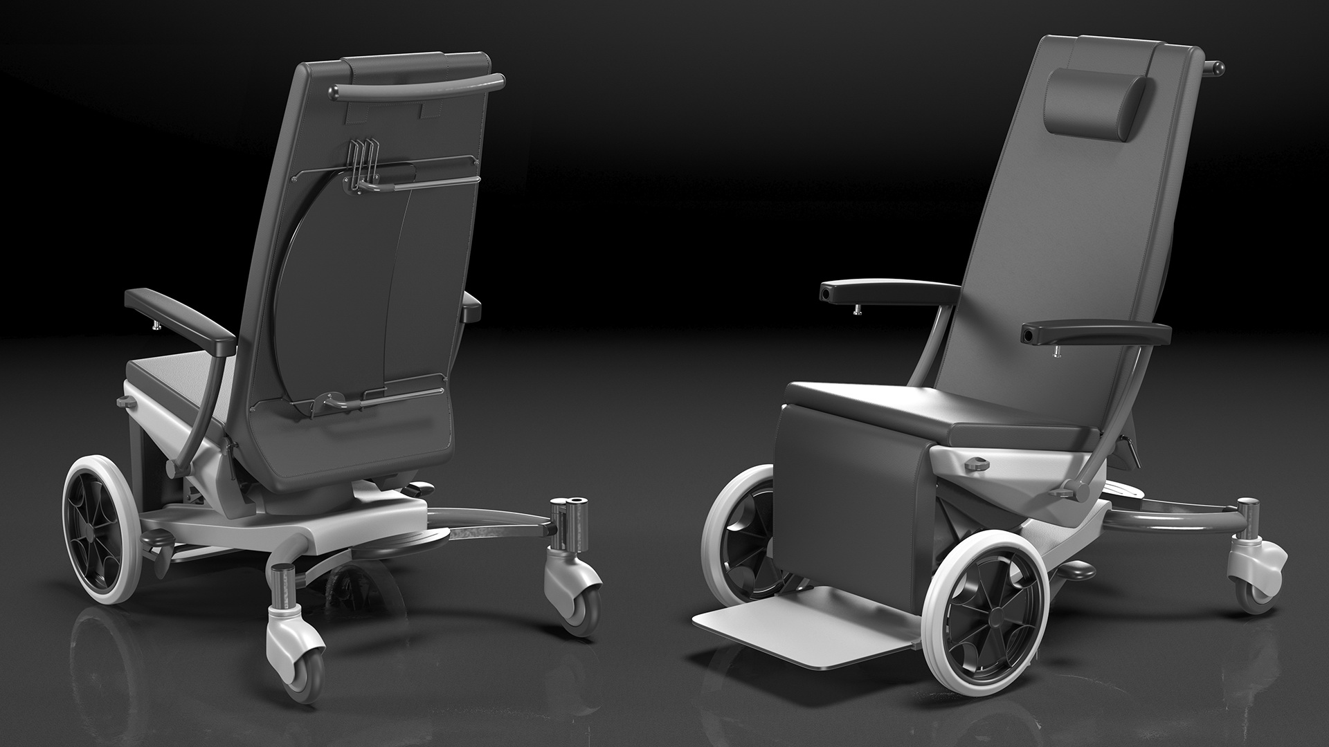 3D Multifunctional Transport Chair