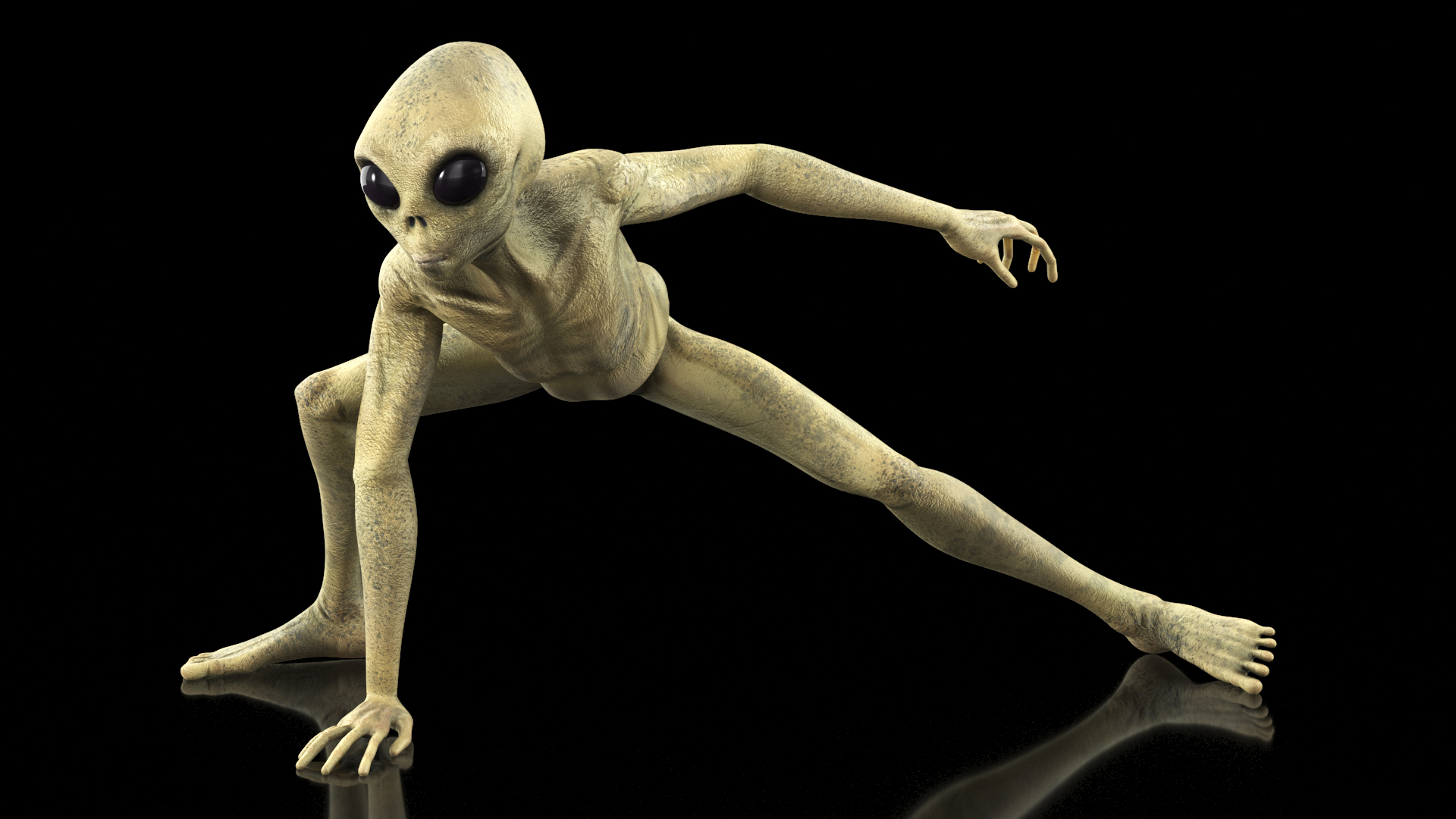 3D model Humanoid Alien Creature Rigged