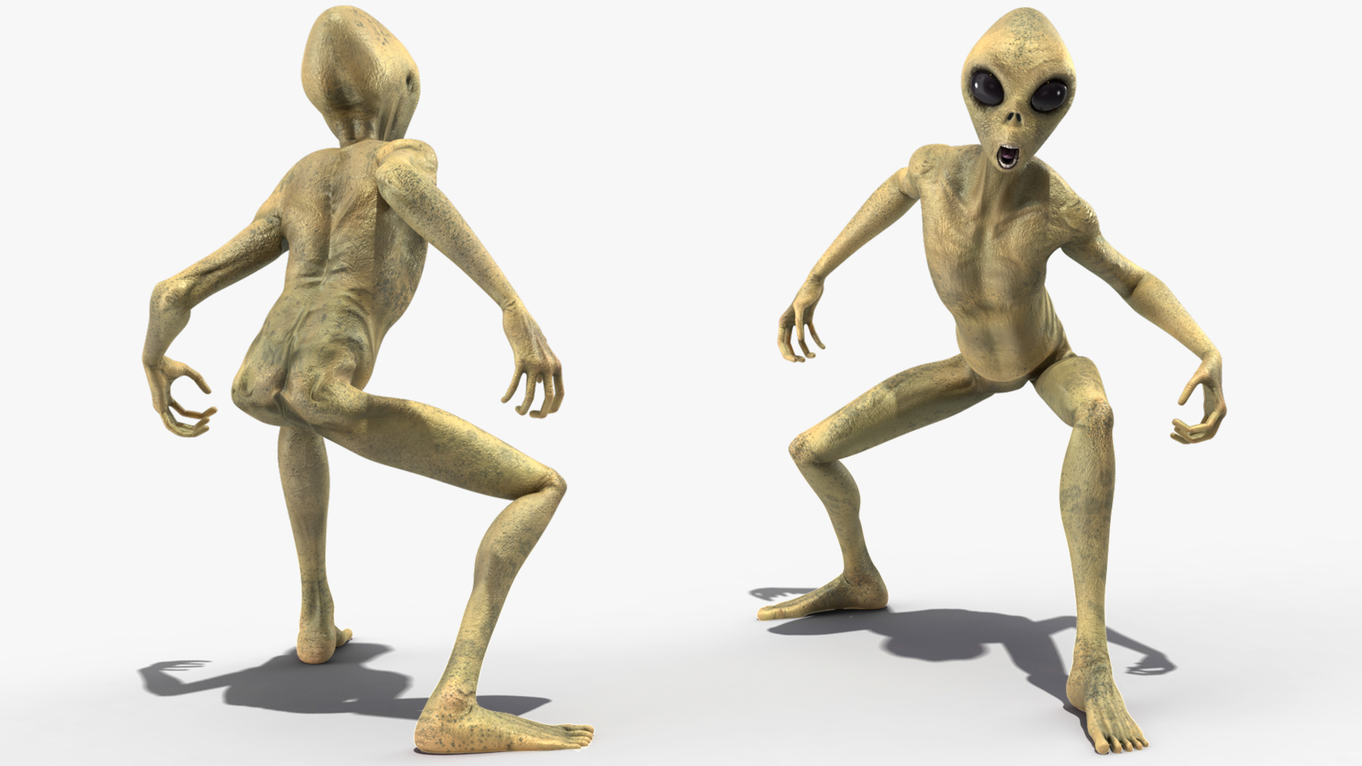 3D model Humanoid Alien Creature Rigged