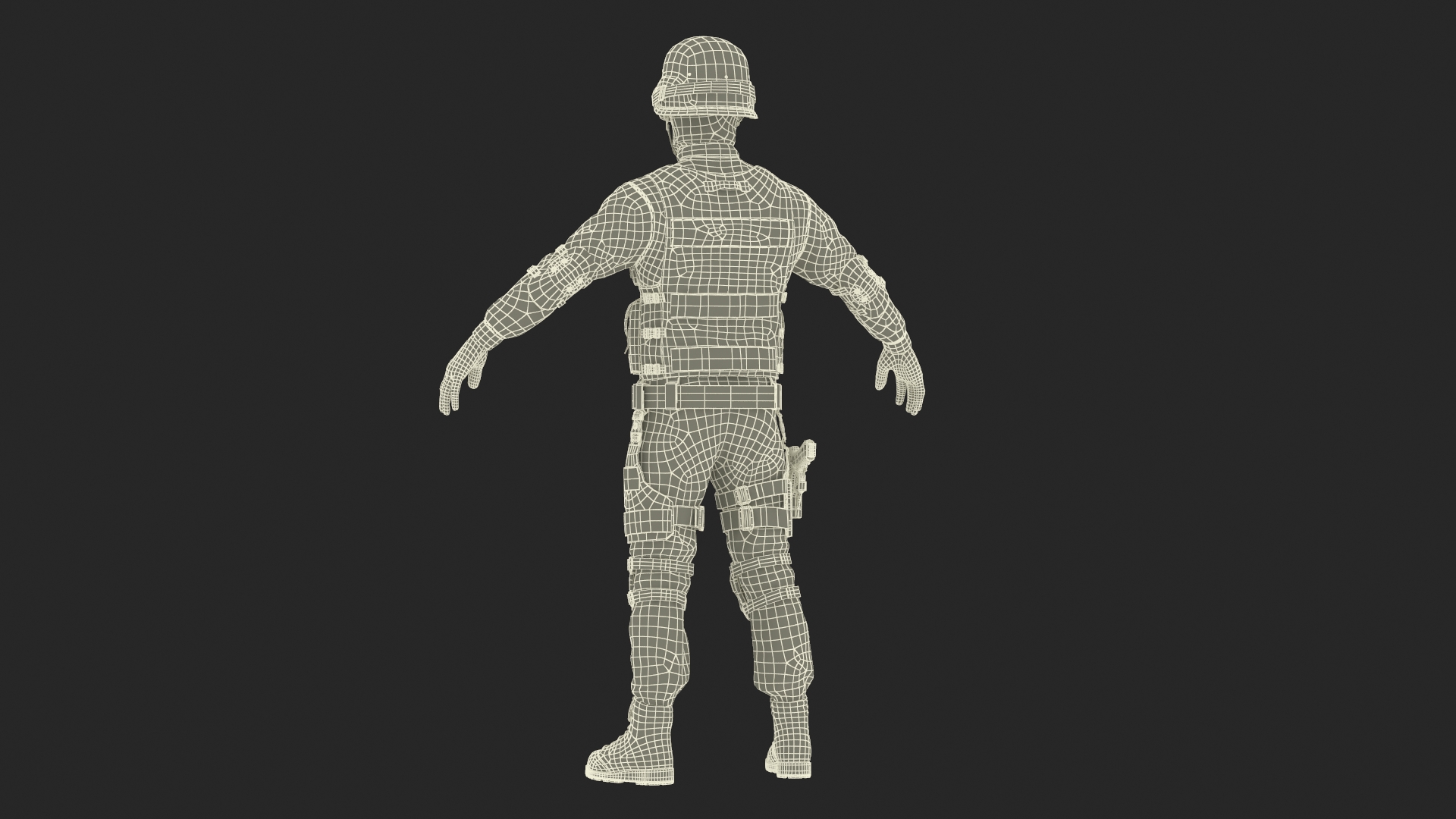 3D model SWAT Police Officer Rigged for Cinema 4D