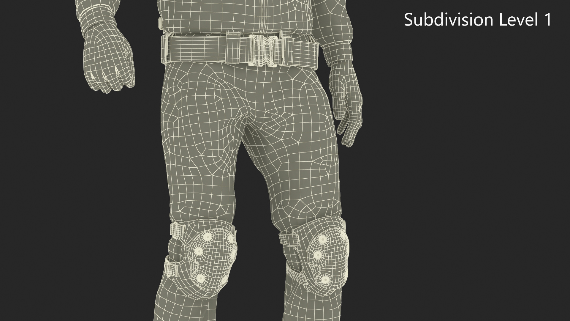 3D model SWAT Police Officer Rigged for Cinema 4D