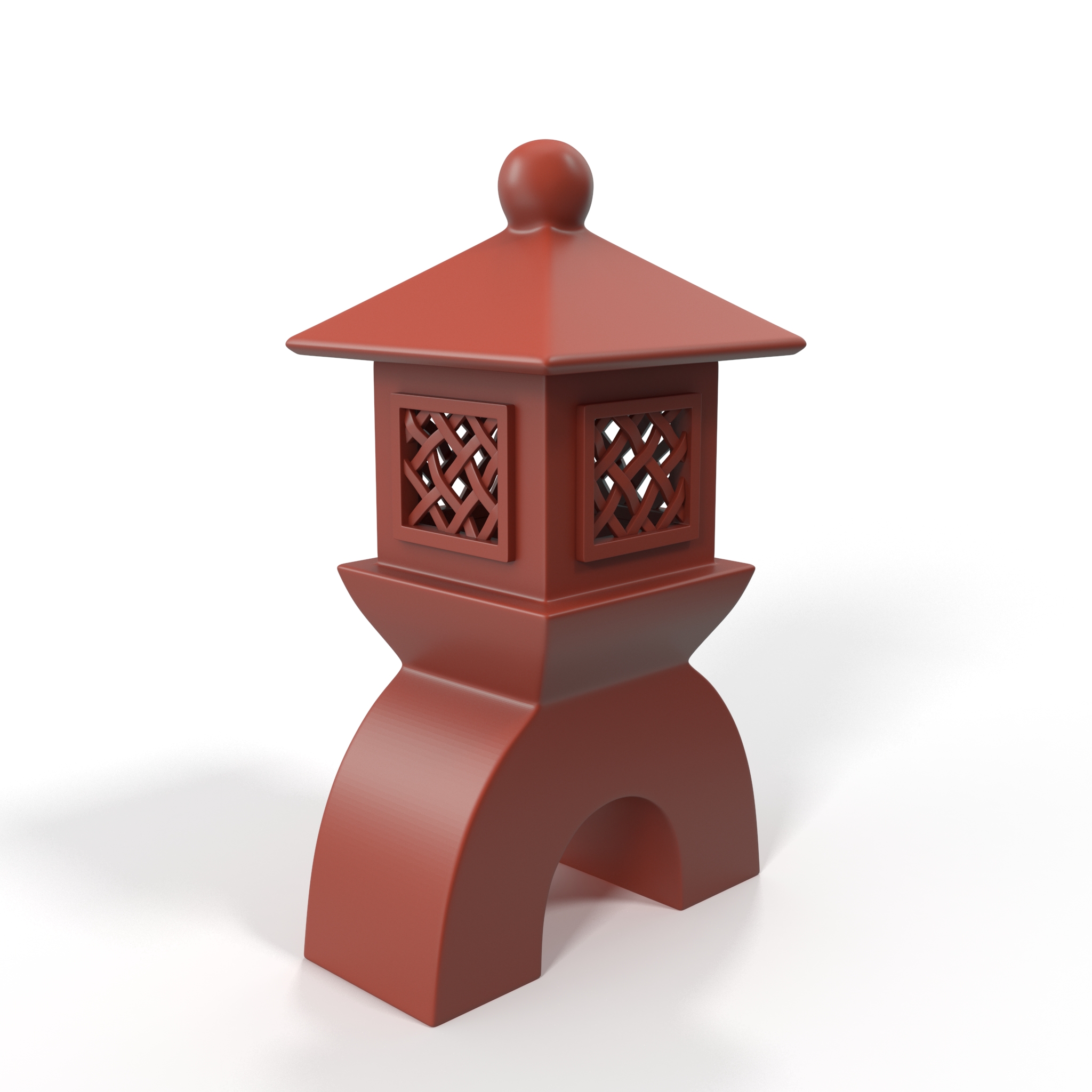 Japanese Stone Garden Lantern for 3D Print 3D