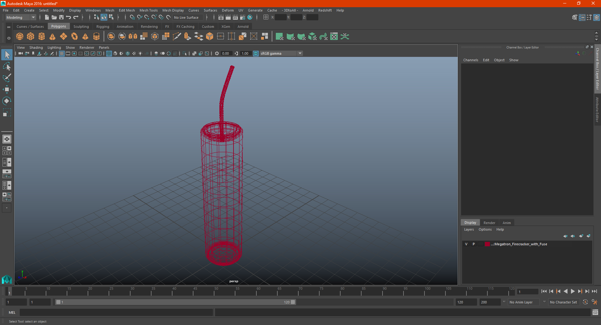 3D model Megatron Firecracker with Fuse