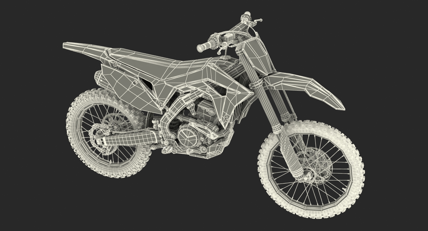 3D Motocross Bike Honda CRF250R 2018 model