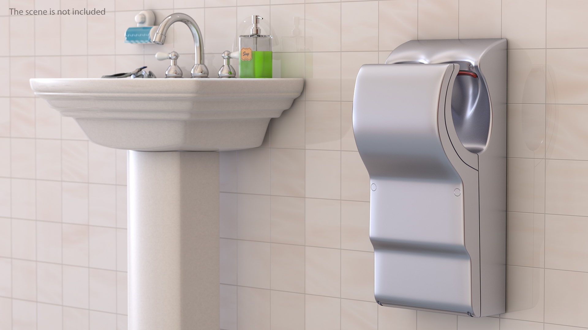 3D High Velocity Vertical Hand Dryer model