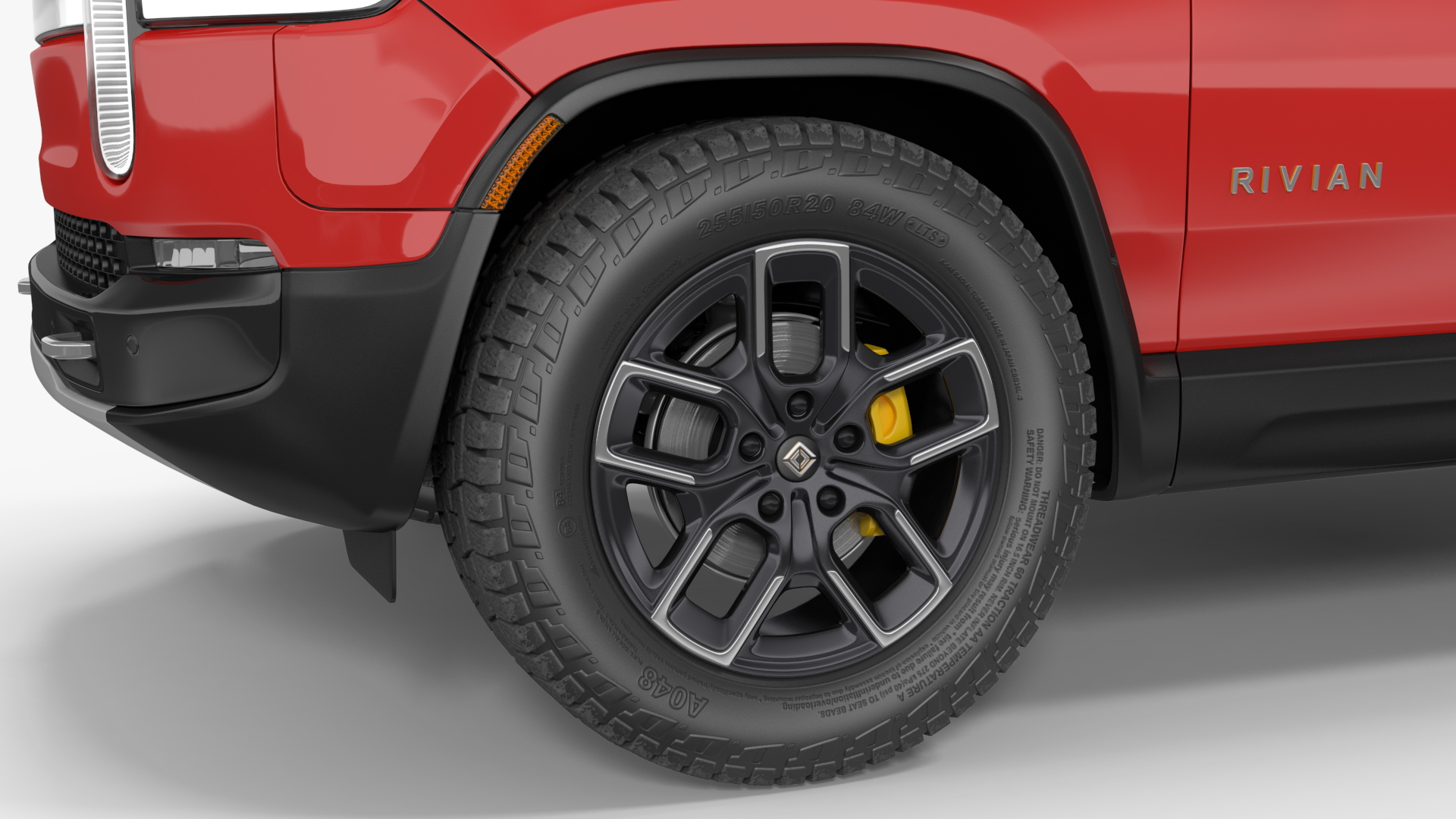 3D model 2023 Rivian R1S Quad Motor Red