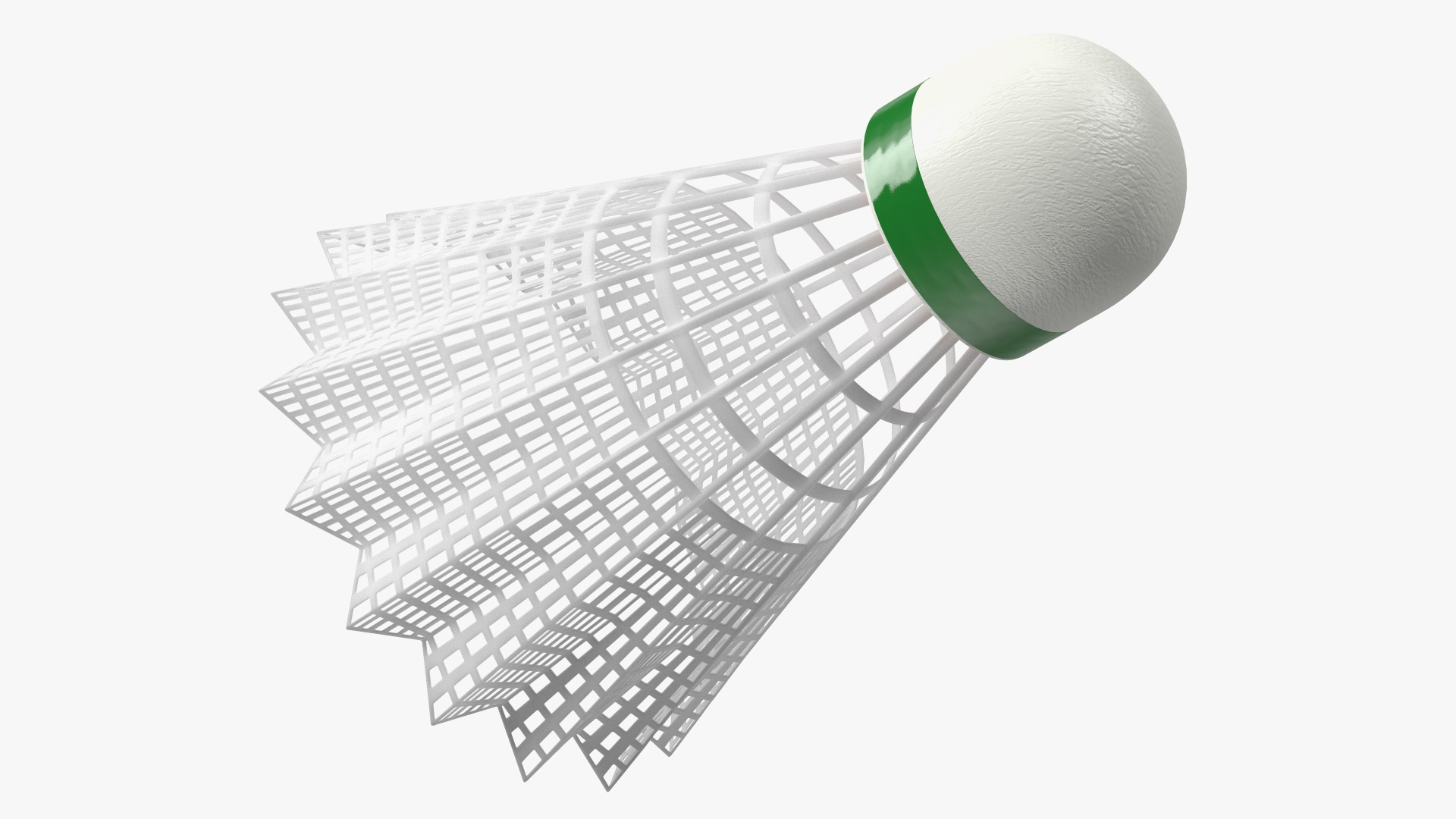 Plastic Shuttlecock 3D model