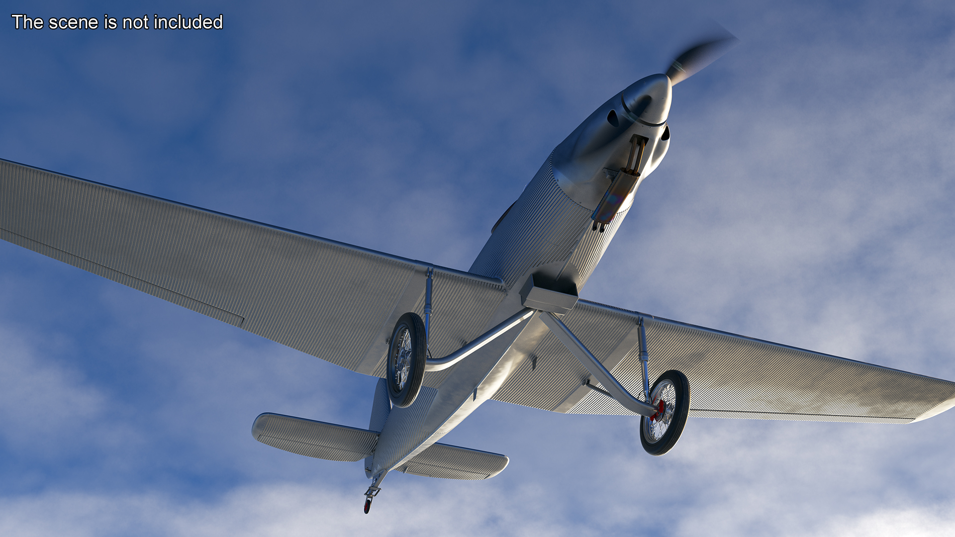 Vintage Sport Plane 3D model