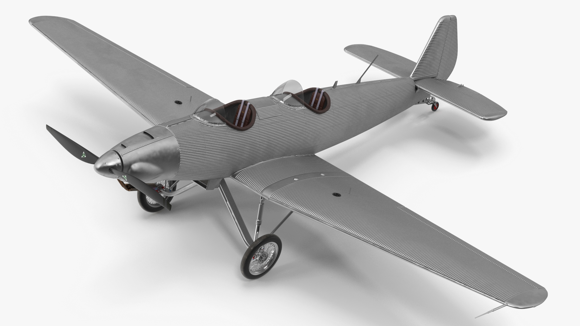 Vintage Sport Plane 3D model