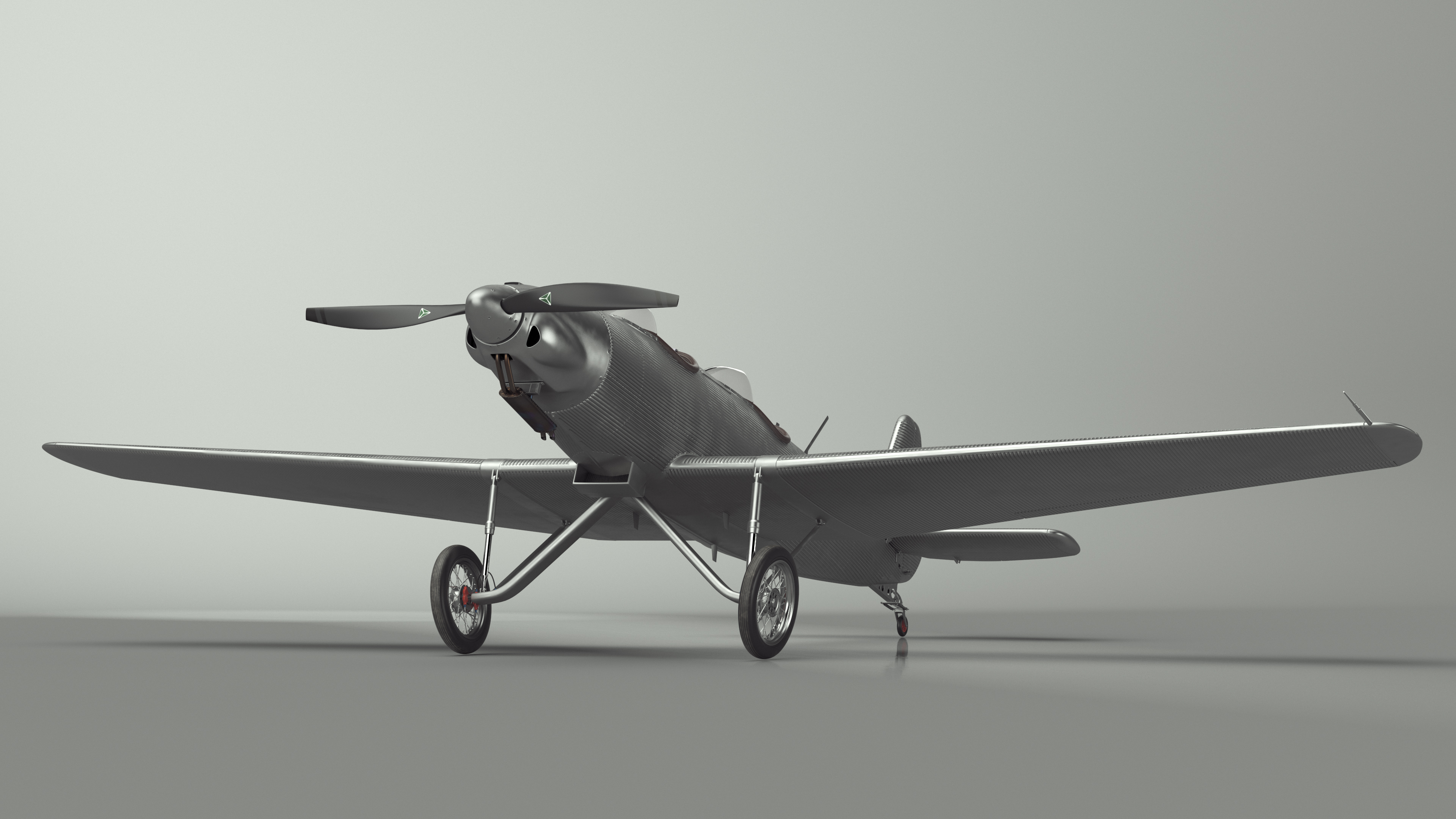 Vintage Sport Plane 3D model