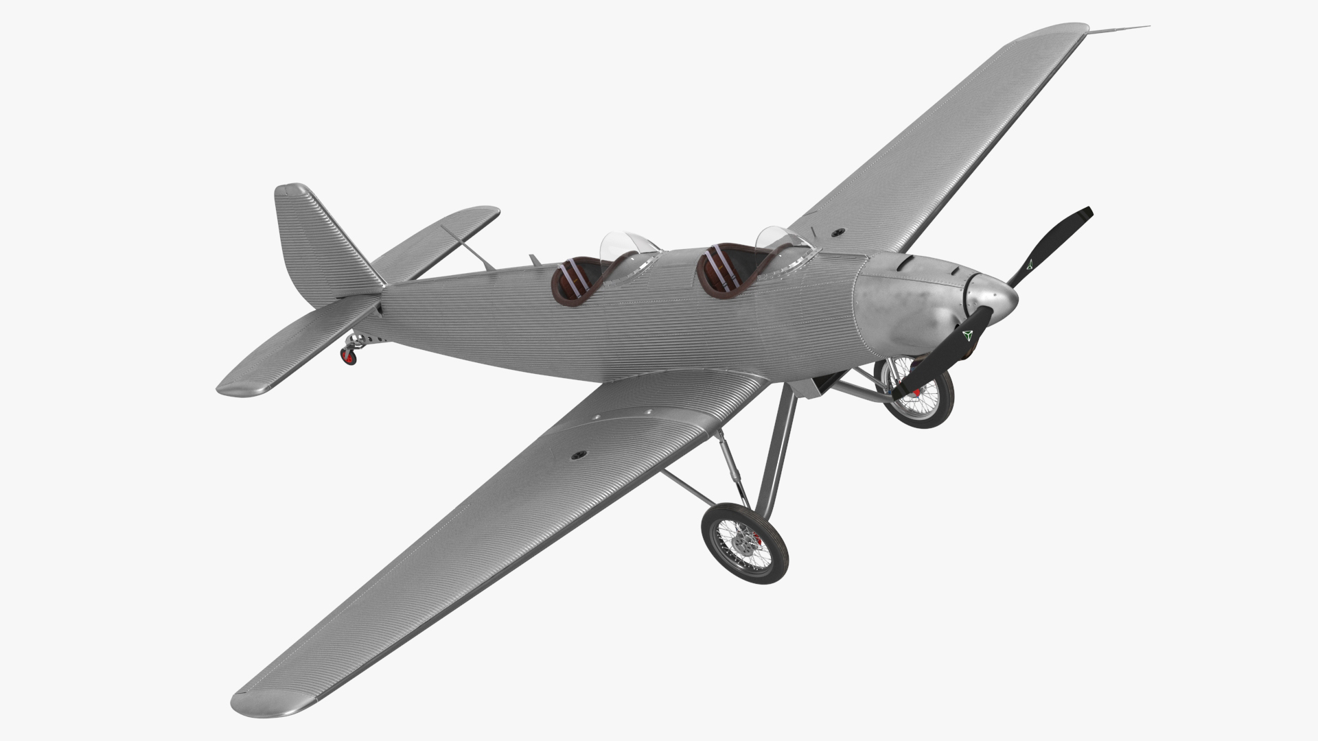 Vintage Sport Plane 3D model