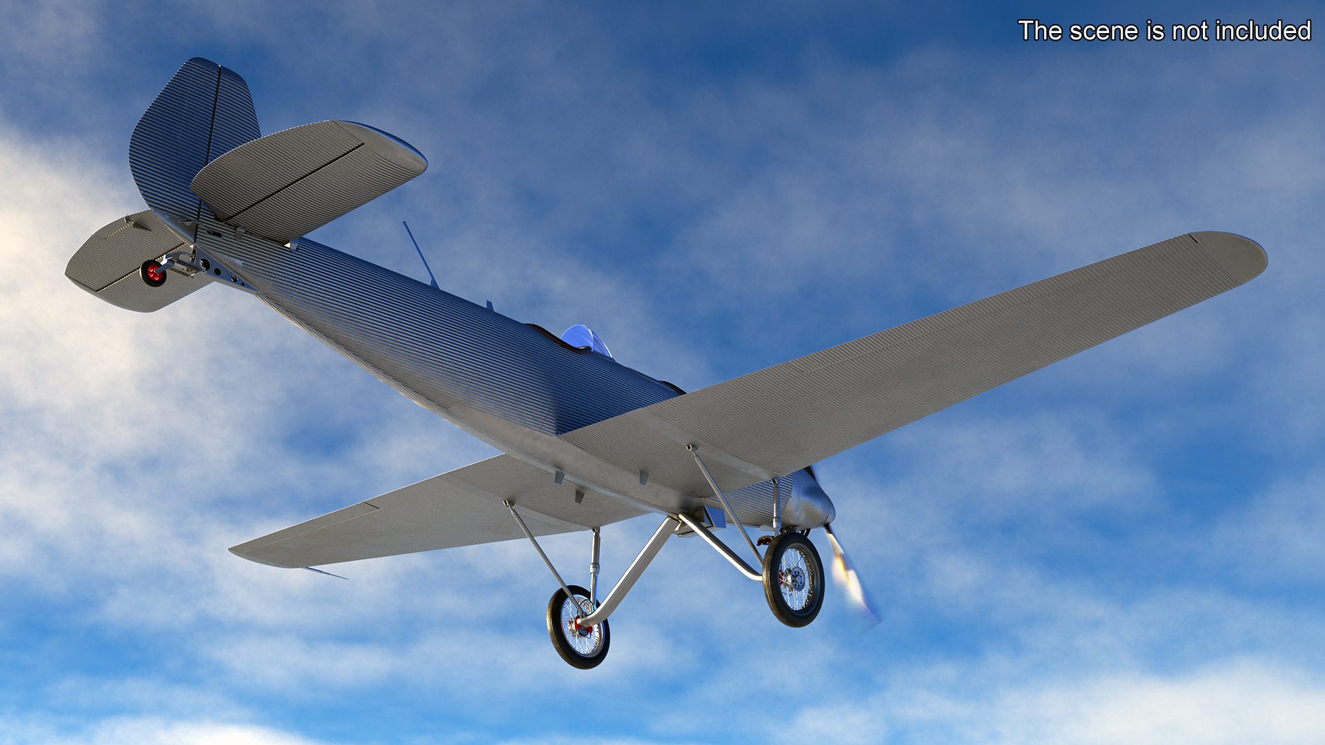 Vintage Sport Plane 3D model