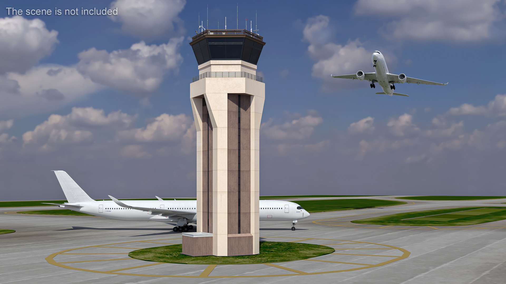 3D Air Force Base Control Tower model