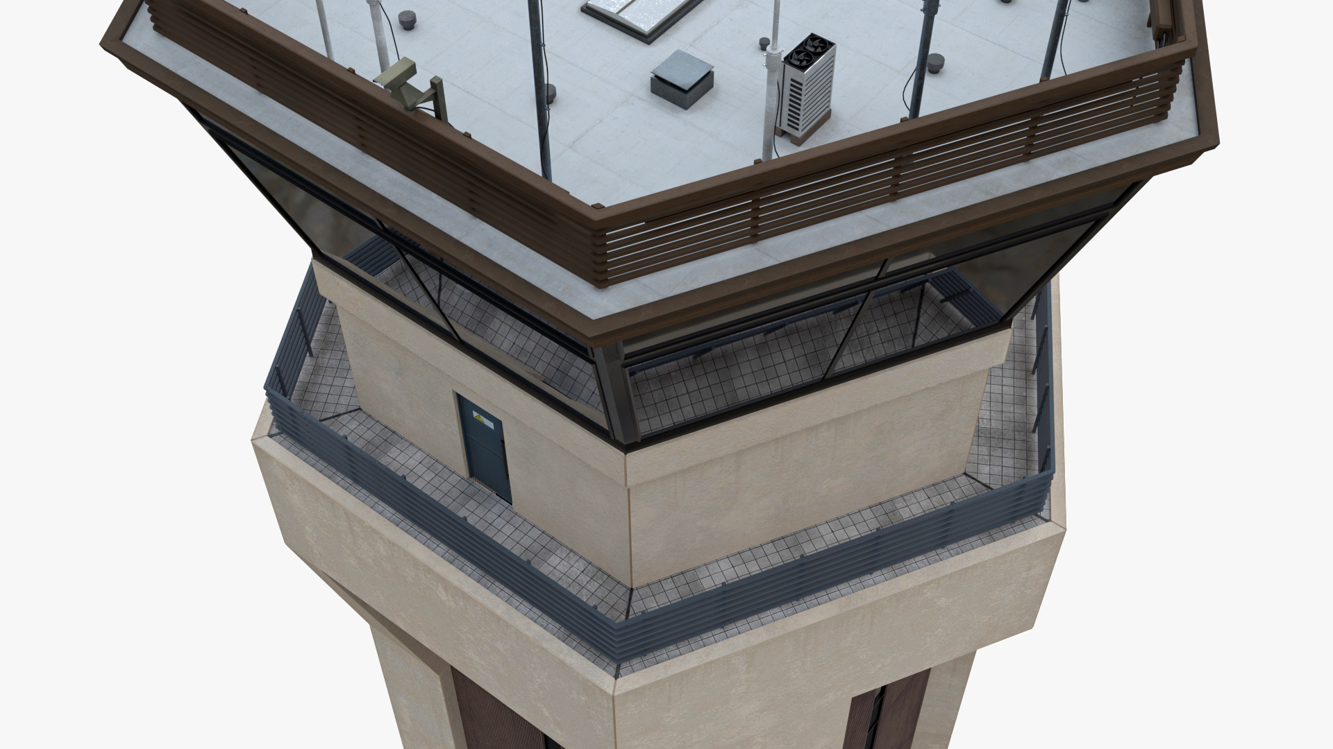 3D Air Force Base Control Tower model