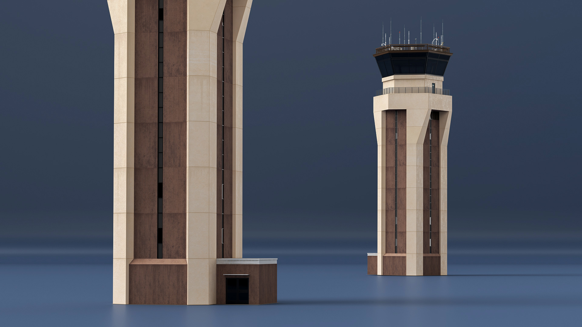 3D Air Force Base Control Tower model