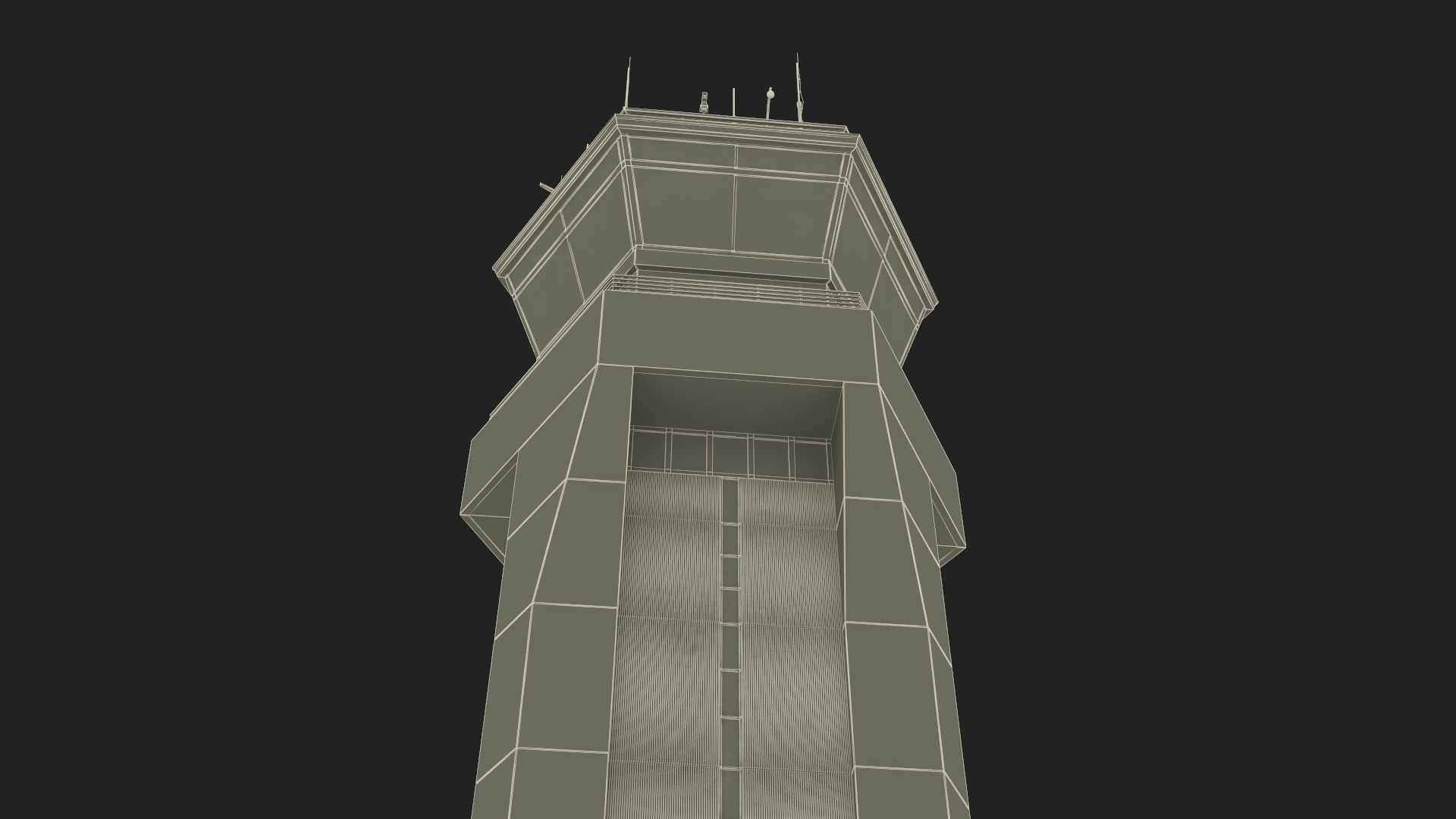 3D Air Force Base Control Tower model