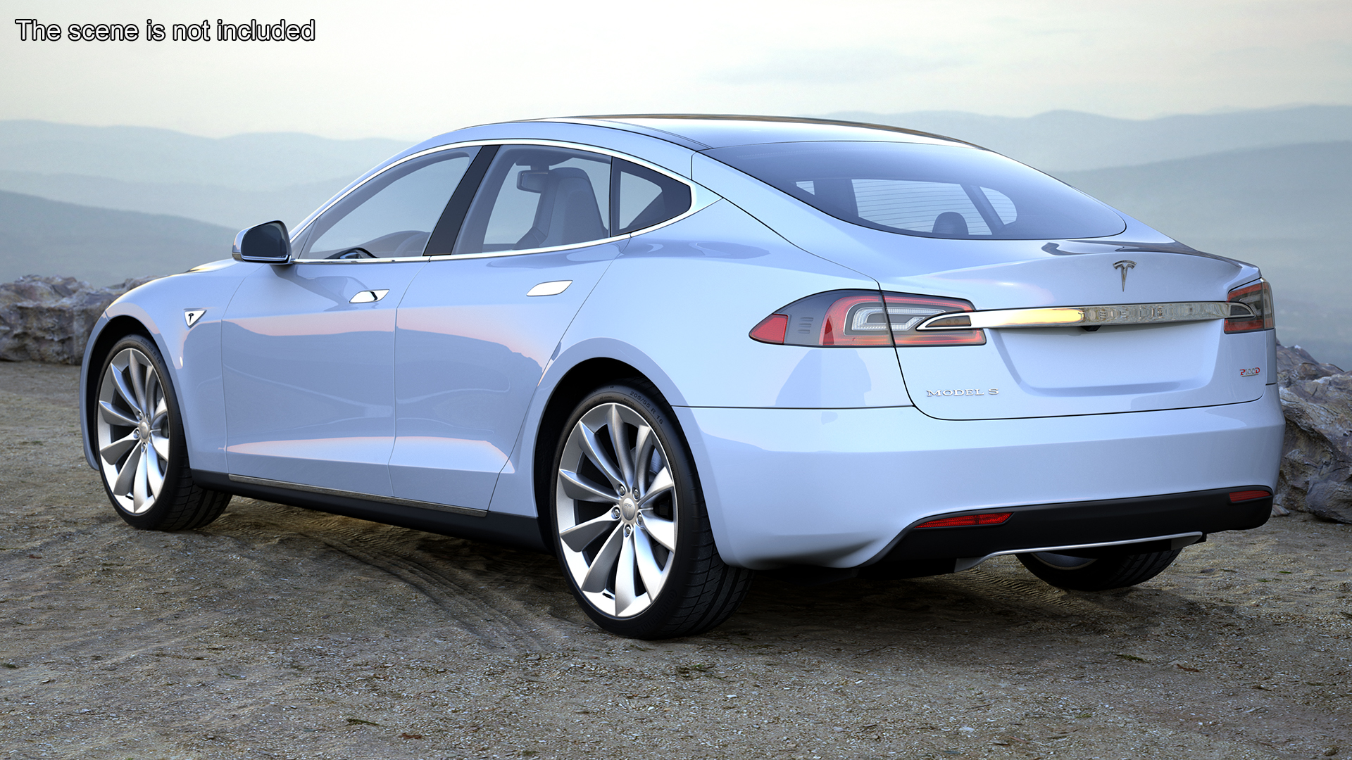 Tesla Model S Simple Interior 3D model