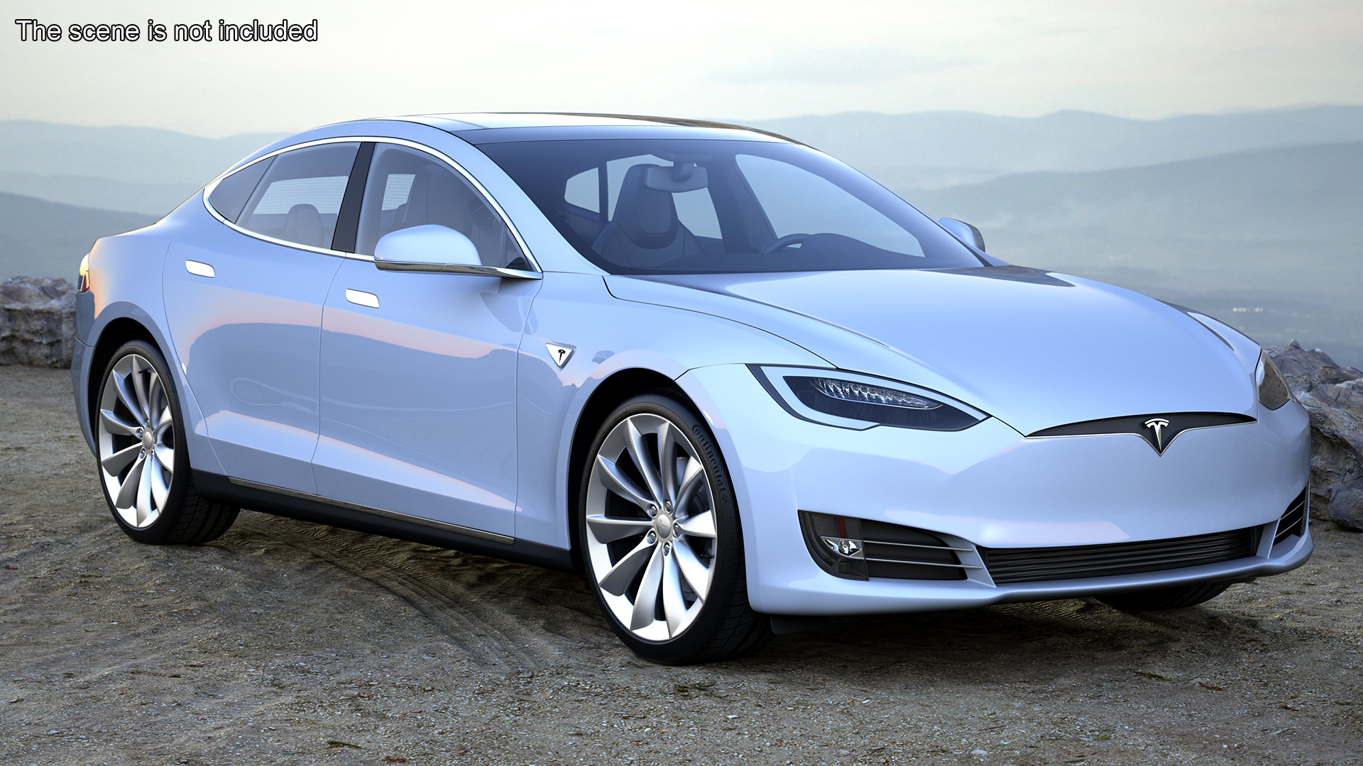 Tesla Model S Simple Interior 3D model