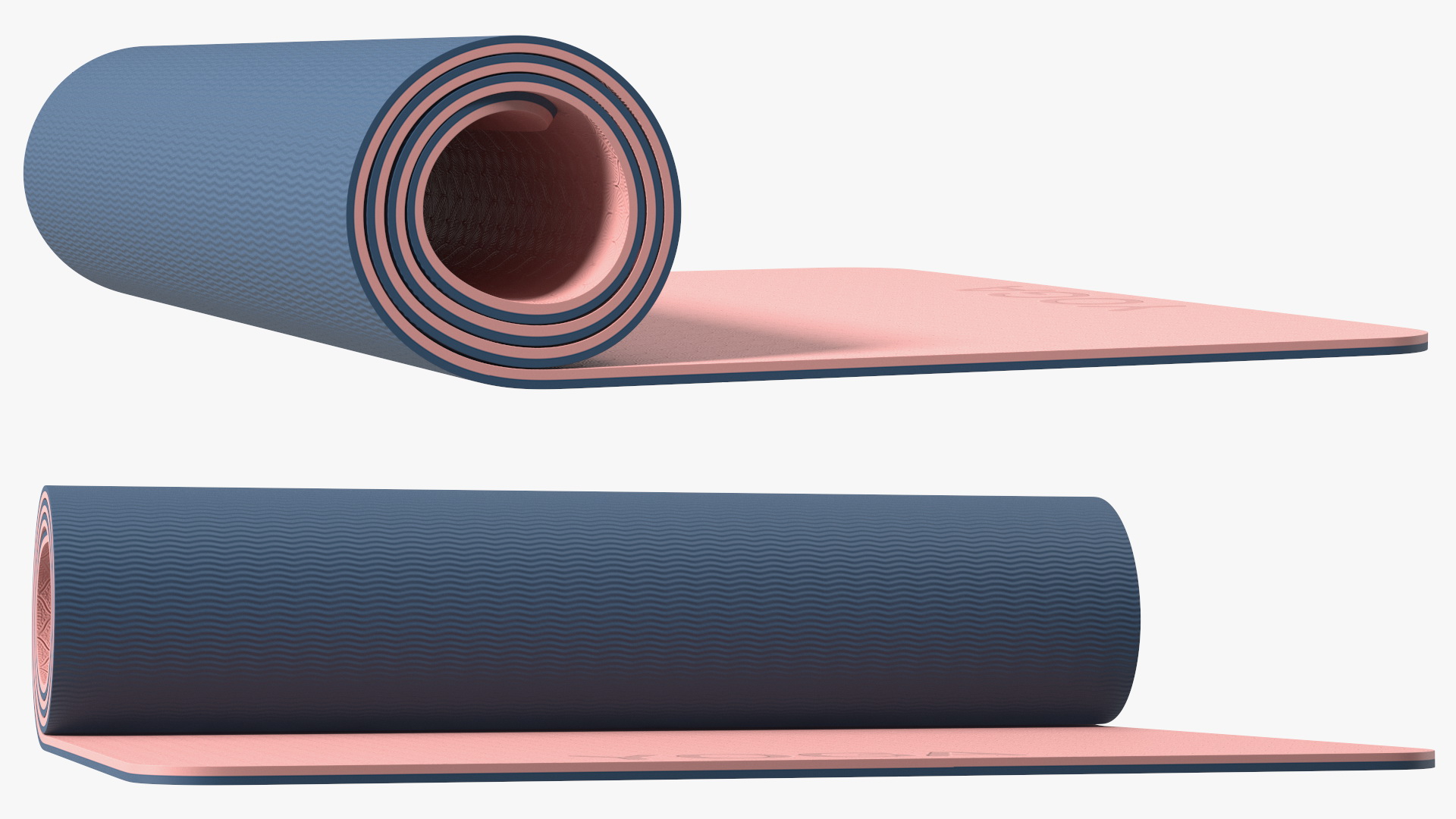 3D model Yoga Mat Rolled Pink