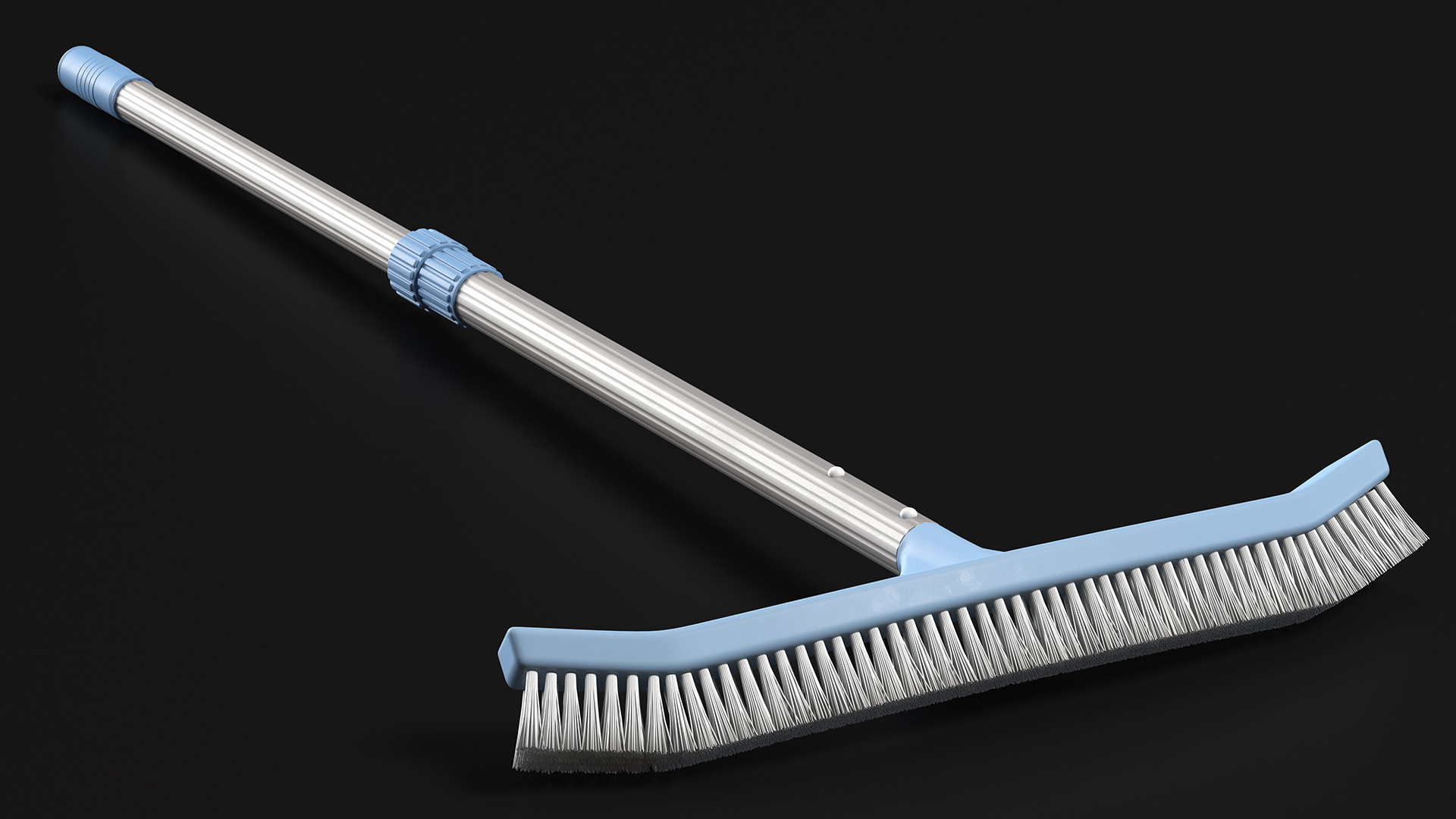 3D Pool Bottom Cleaning Brush with Handle model