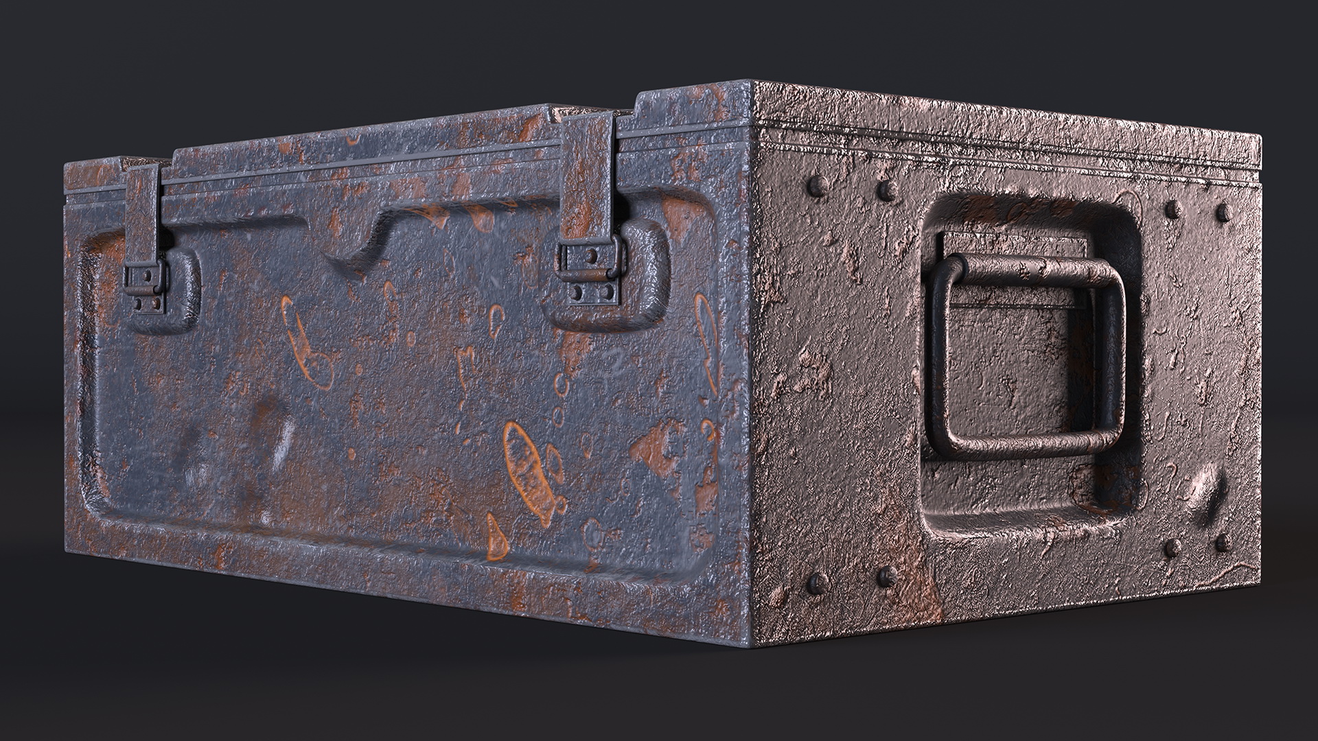 3D model Old Weapon Box Metal