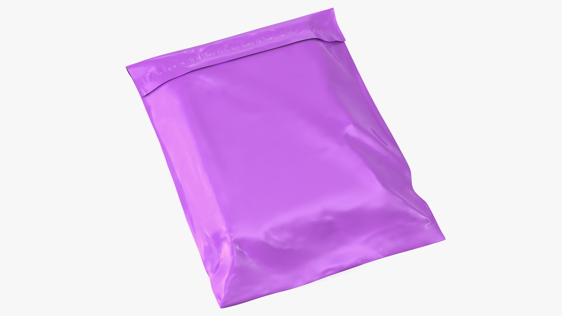 3D model Poly Mailer Plastic Bag Pink Closed