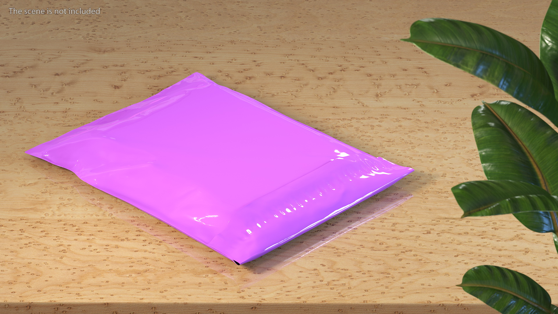 3D model Poly Mailer Plastic Bag Pink Closed