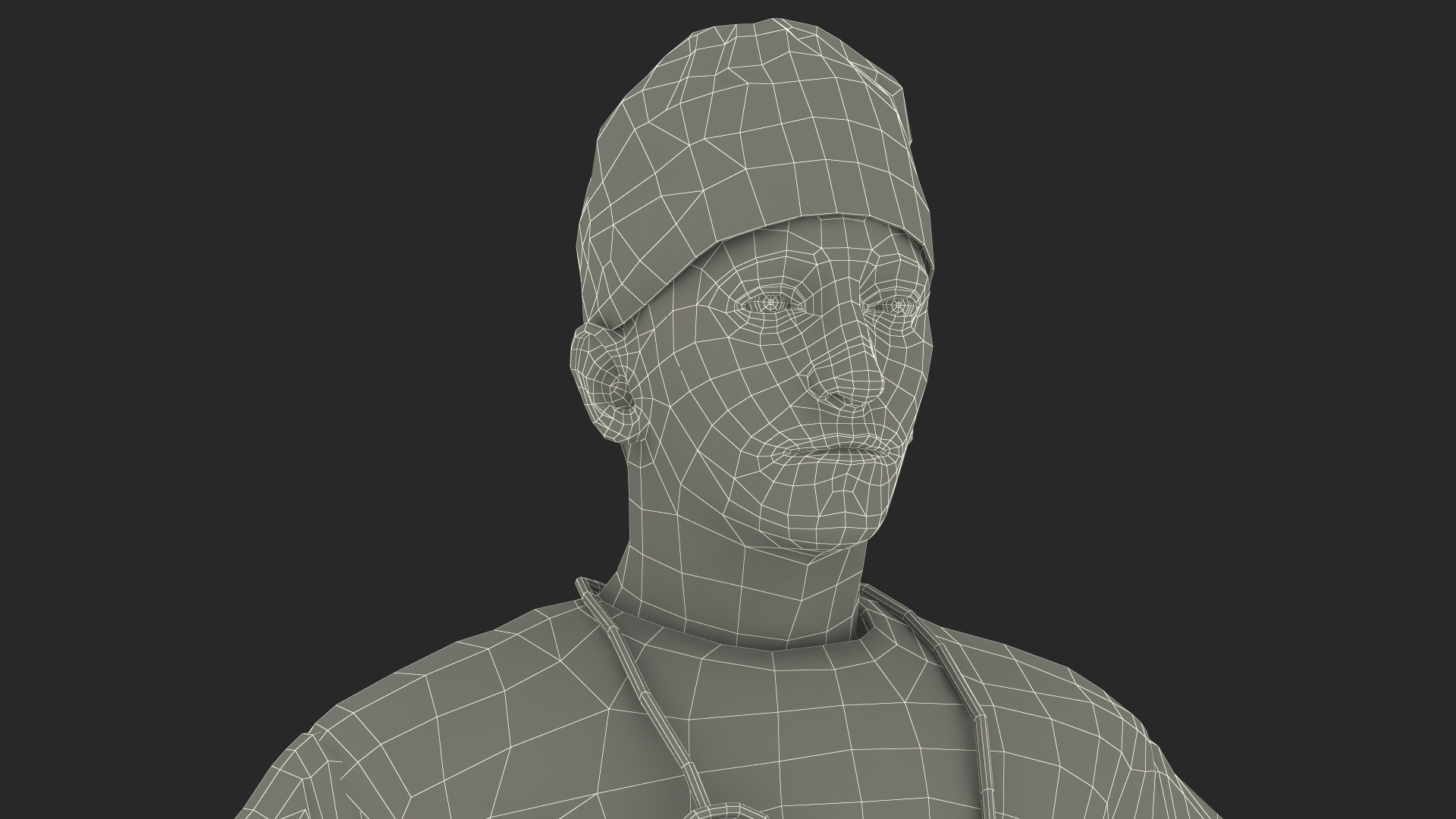 Blood Stained Surgeon Doctor Rigged for Maya 3D model