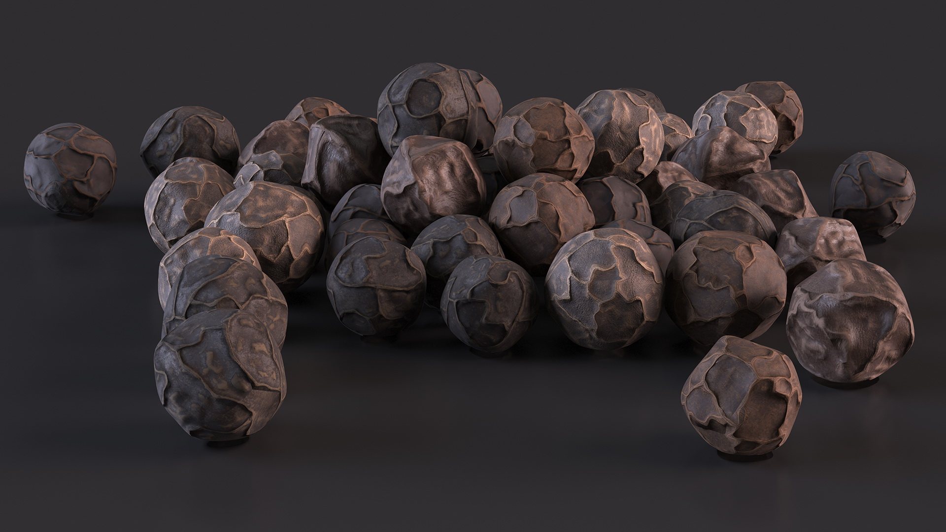 Dried Peppercorn Black 3D