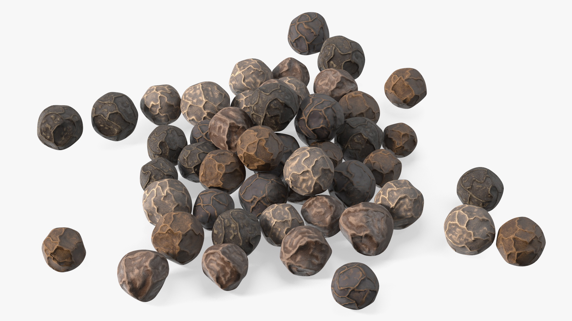 Dried Peppercorn Black 3D