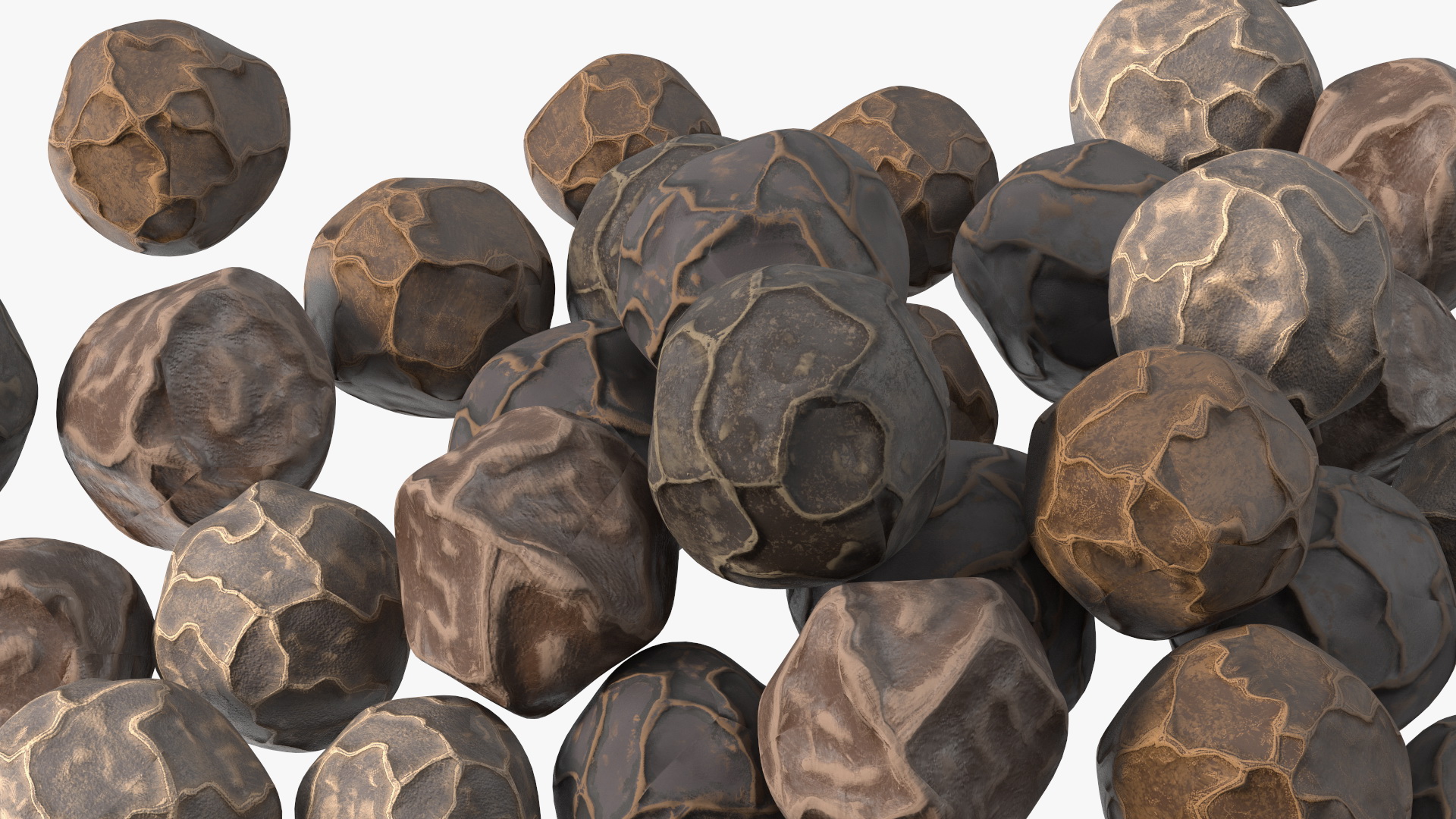 Dried Peppercorn Black 3D