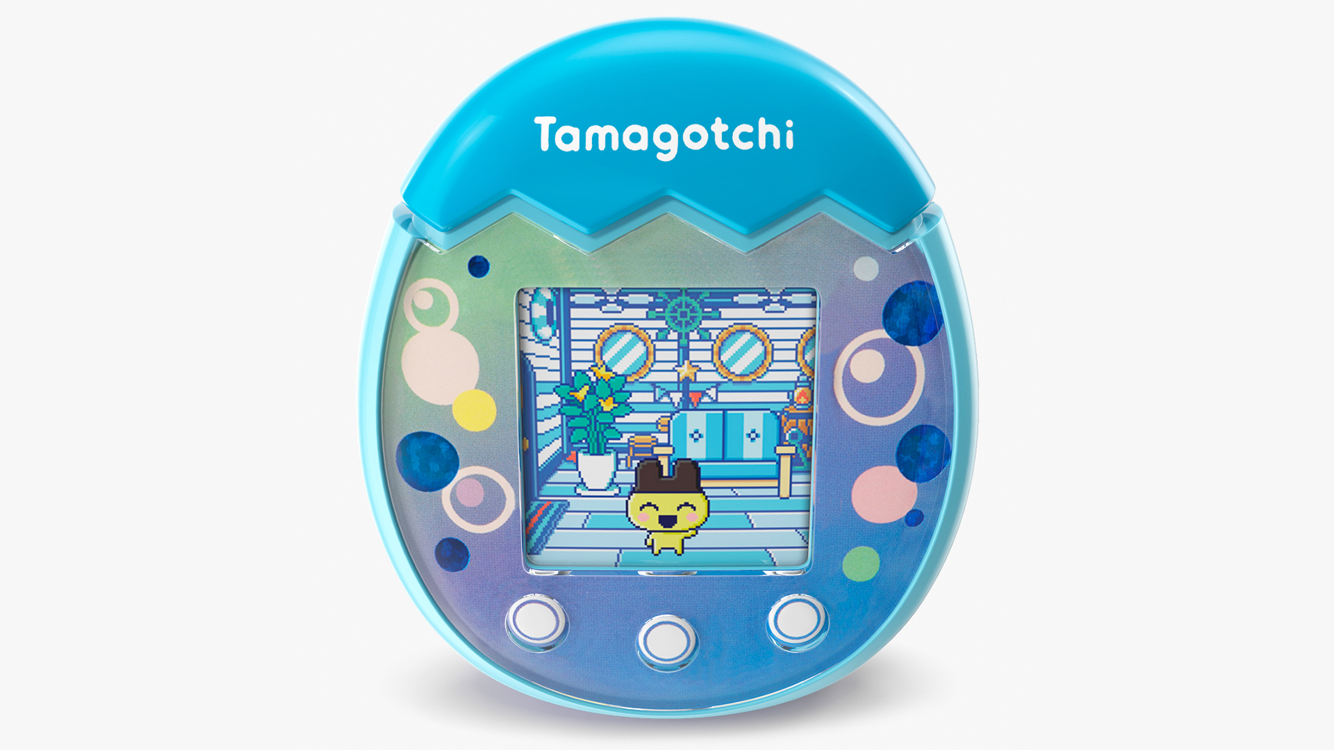 Tamagotchi Pix Virtual Pet Ocean Blue 3D