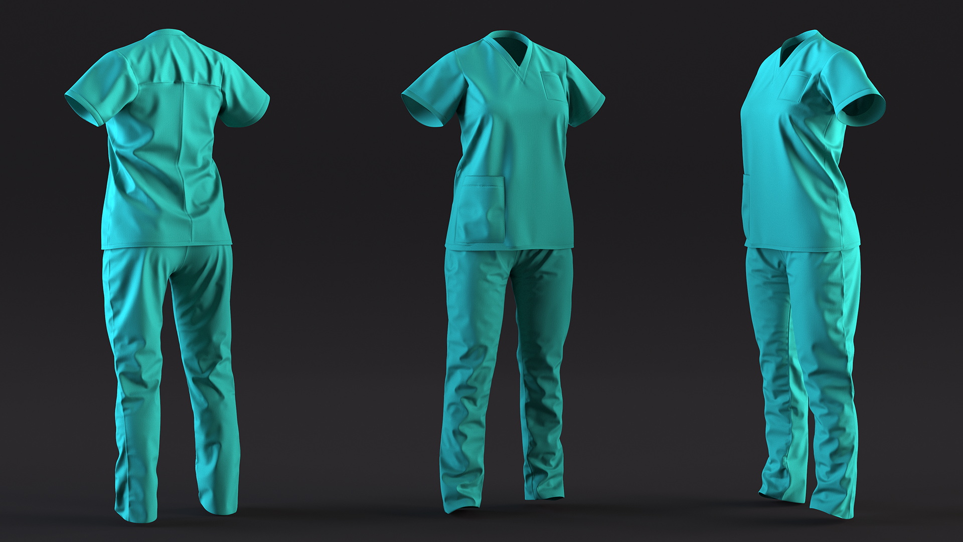 3D Medical Nurse Uniform