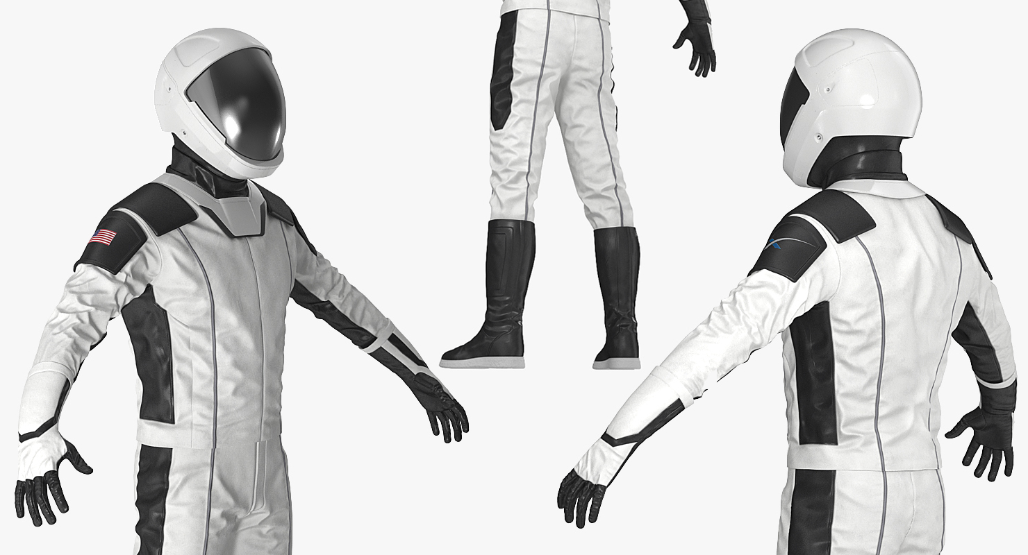 3D Futuristic Space Suit Rigged model