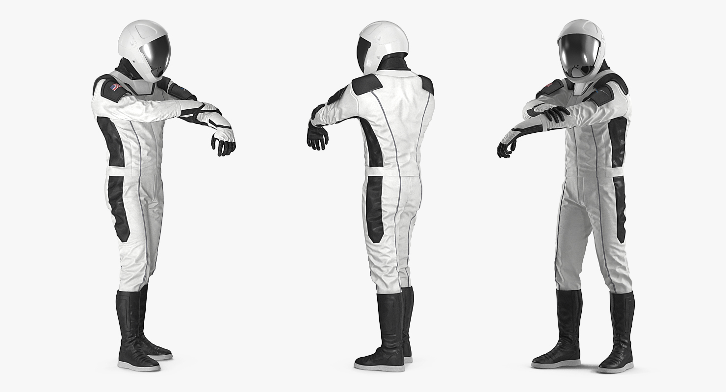 3D Futuristic Space Suit Rigged model