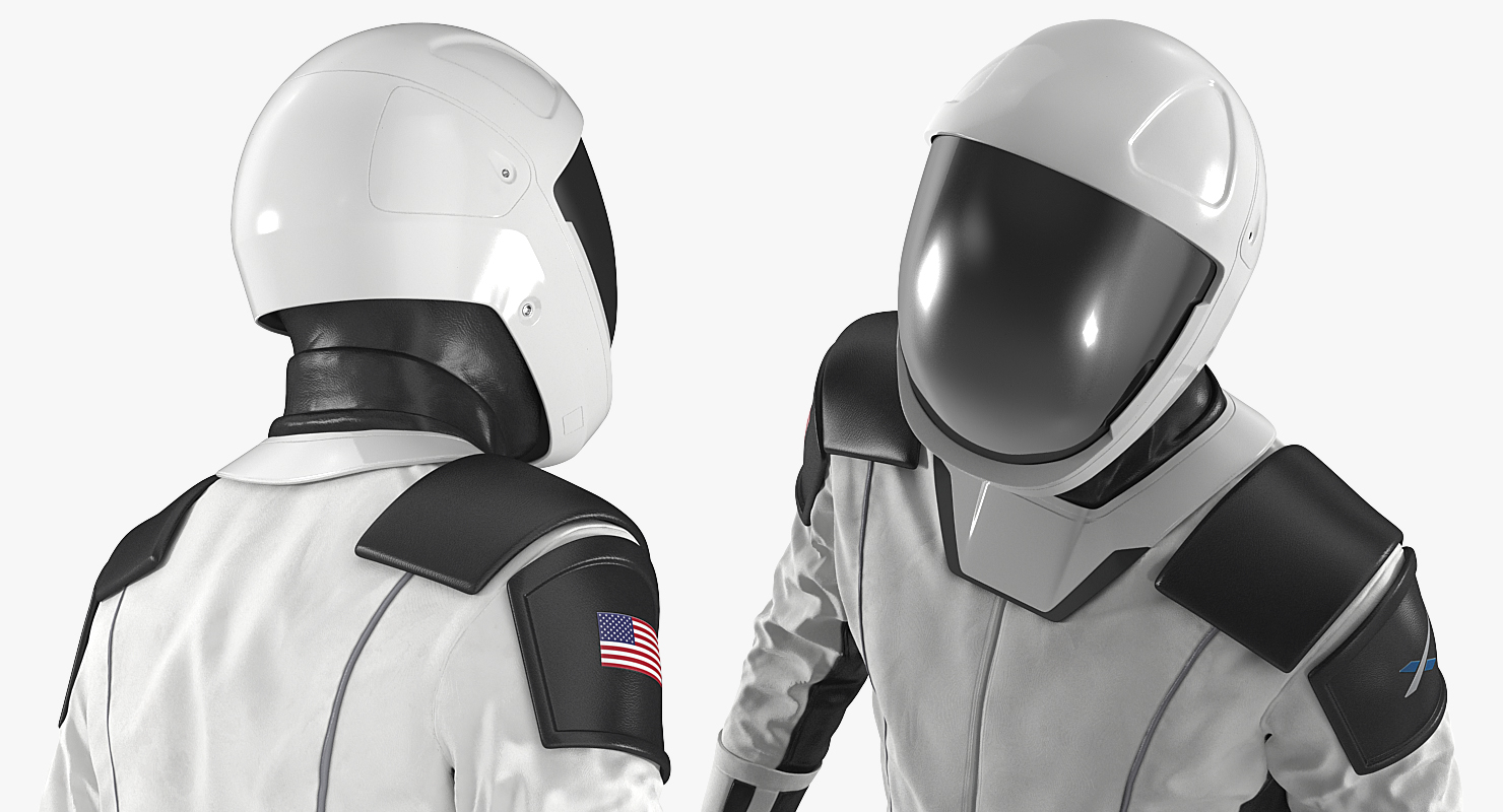 3D Futuristic Space Suit Rigged model