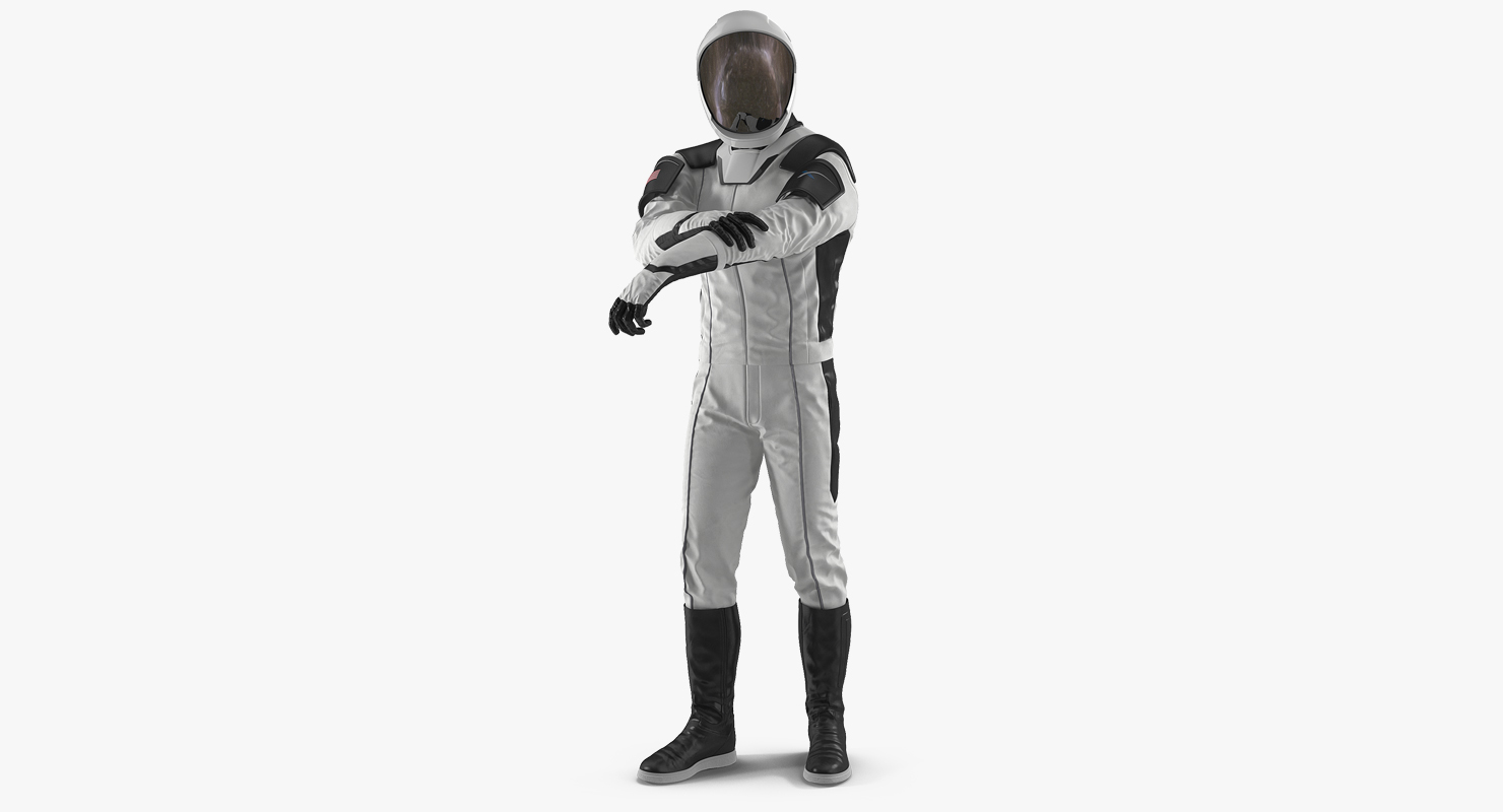 3D Futuristic Space Suit Rigged model