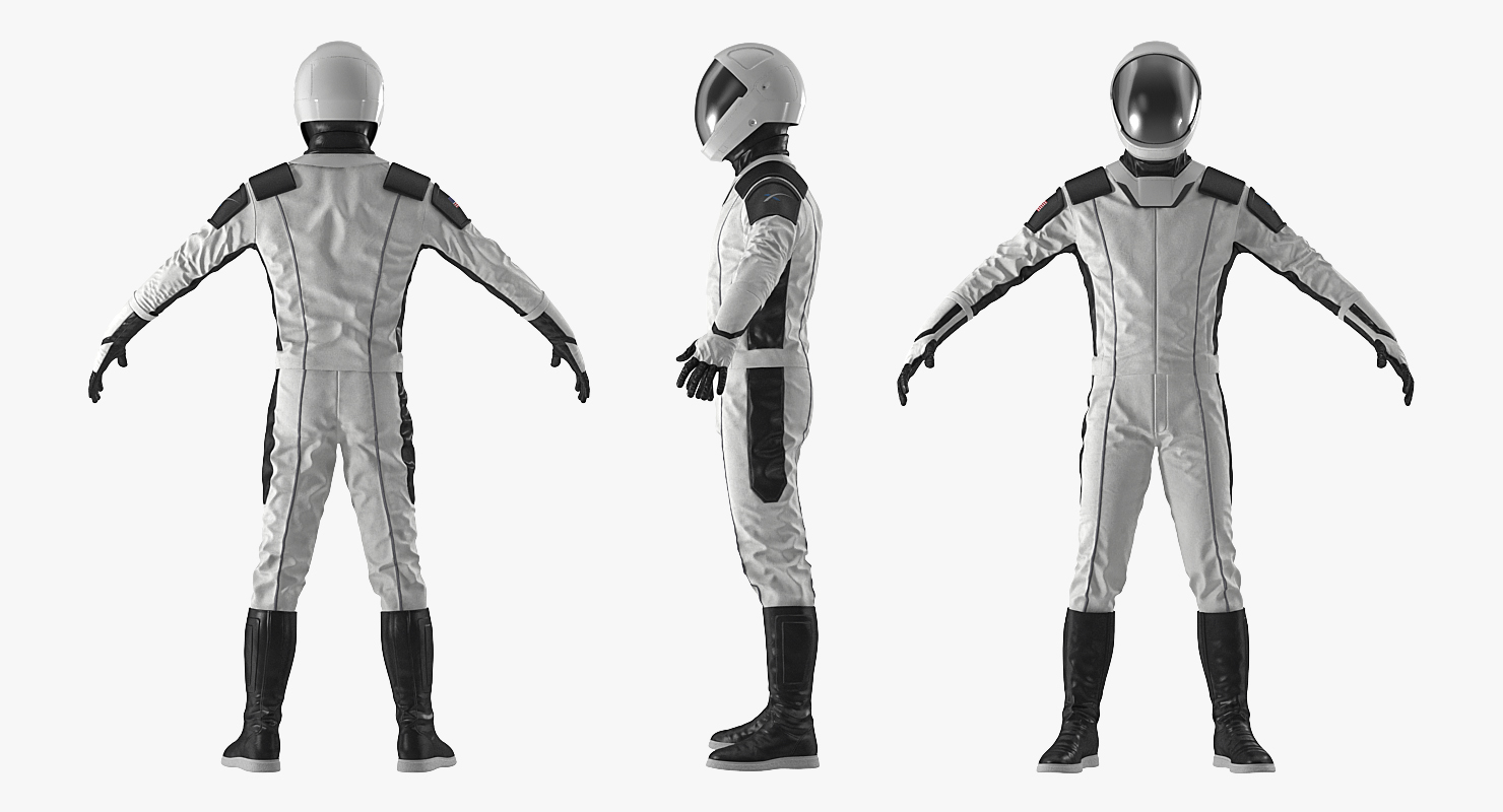 3D Futuristic Space Suit Rigged model