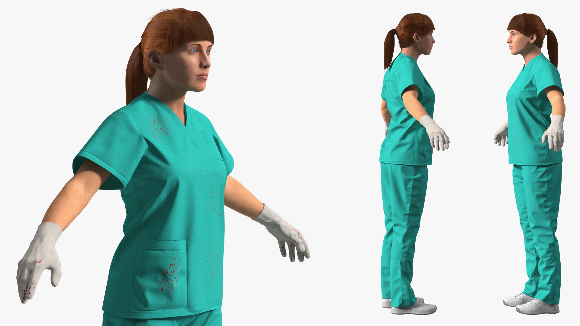 Female Nurse Character 3D