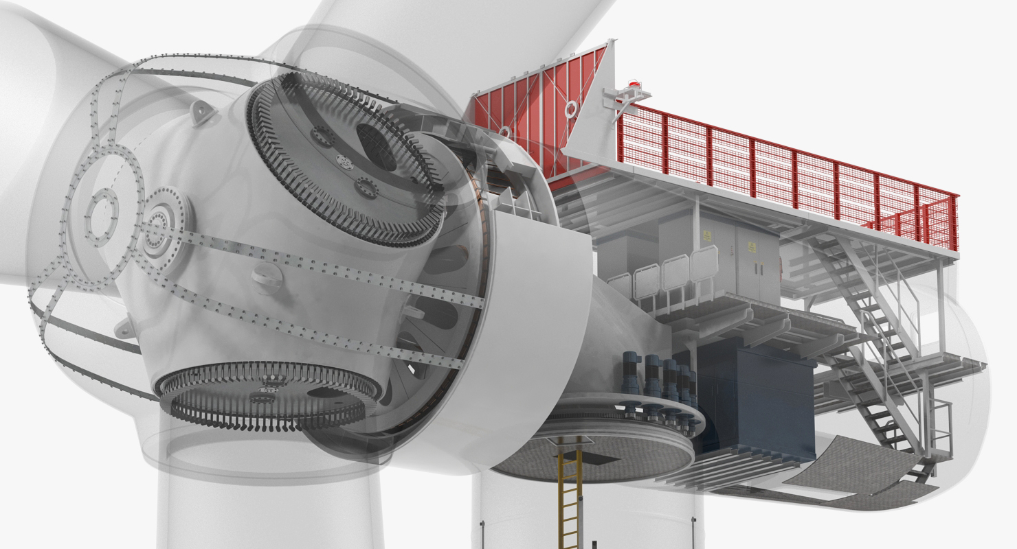 Wind Turbine Inside 3D model