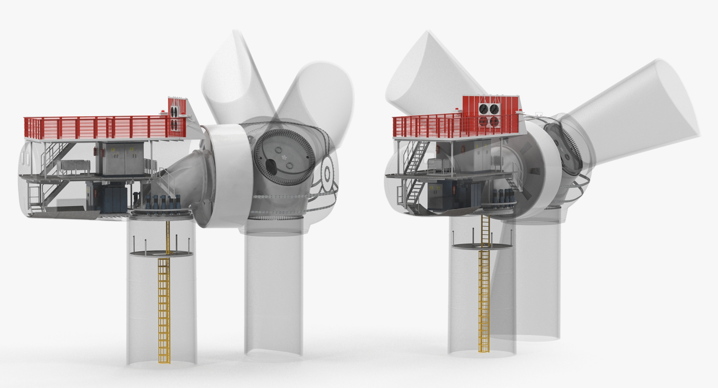 Wind Turbine Inside 3D model