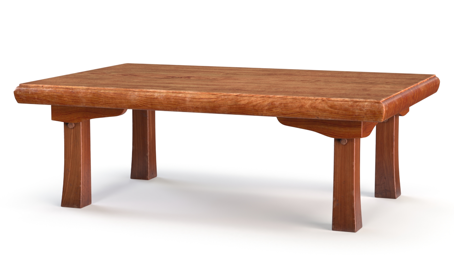 Wooden Low Table Floor 3D