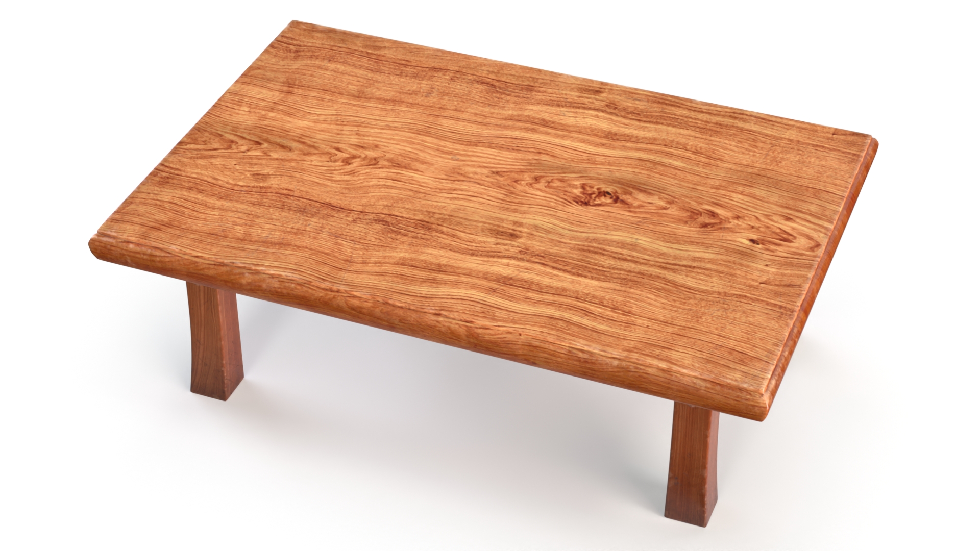 Wooden Low Table Floor 3D