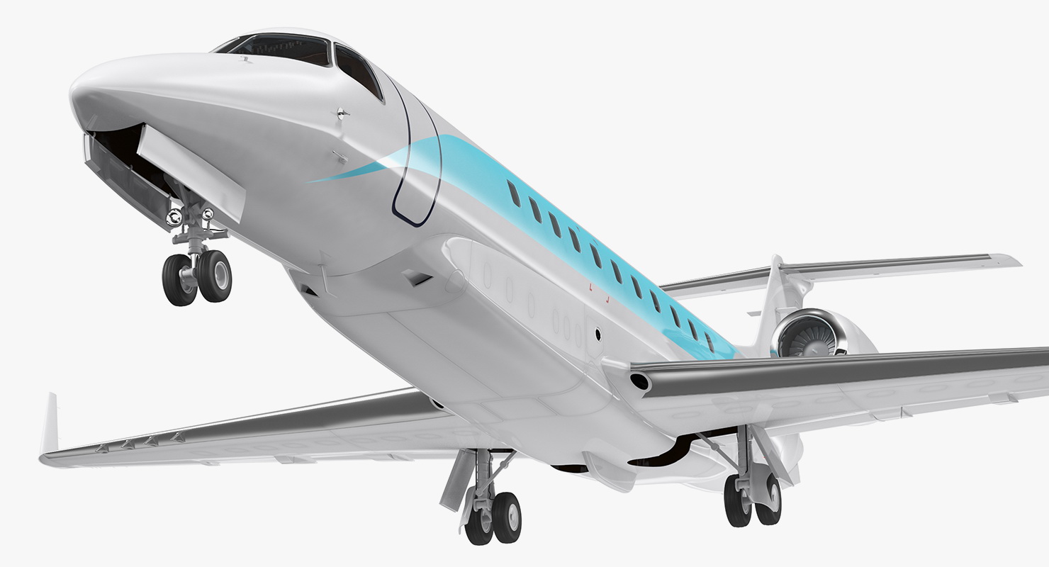 3D Private Jet Generic Rigged