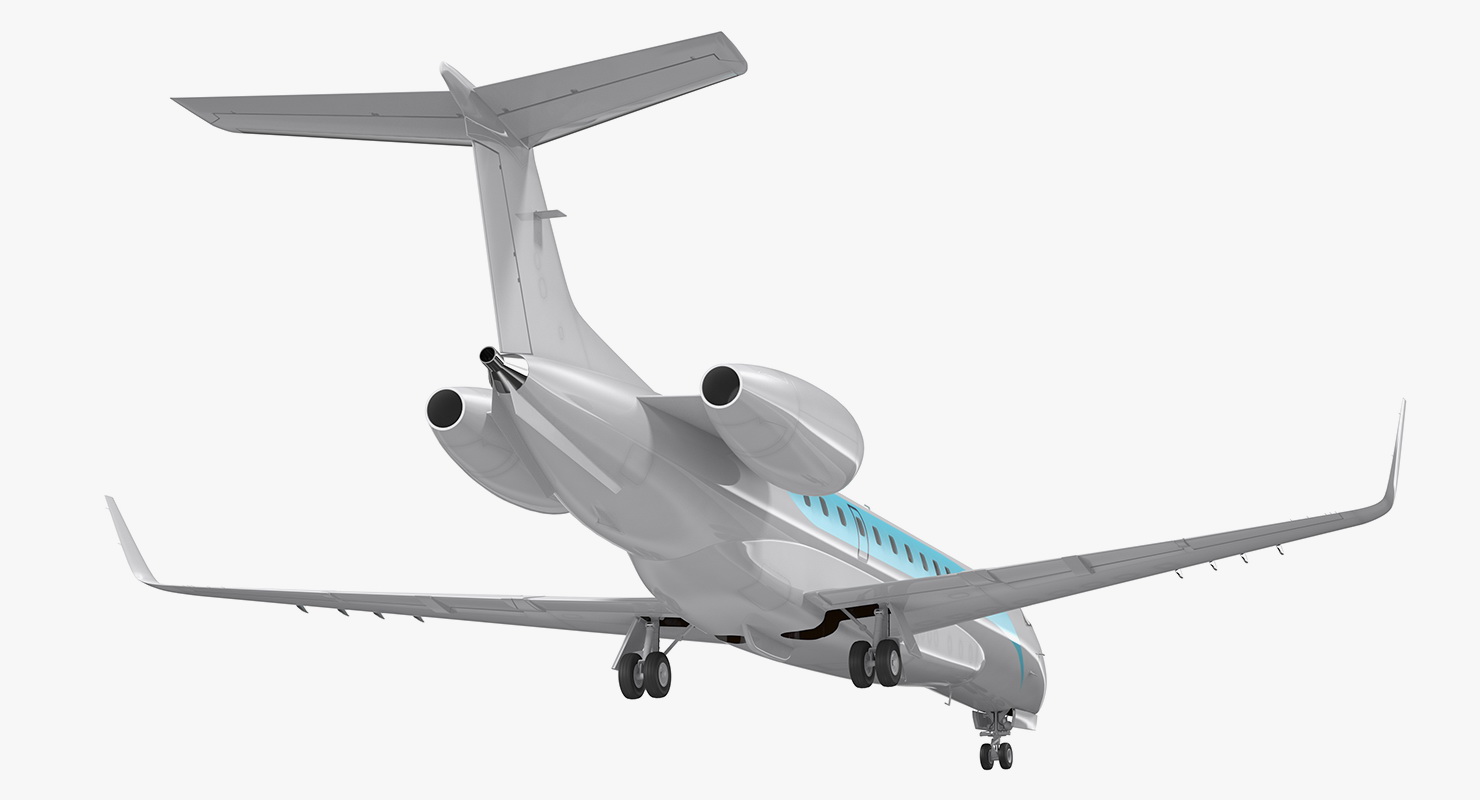 3D Private Jet Generic Rigged