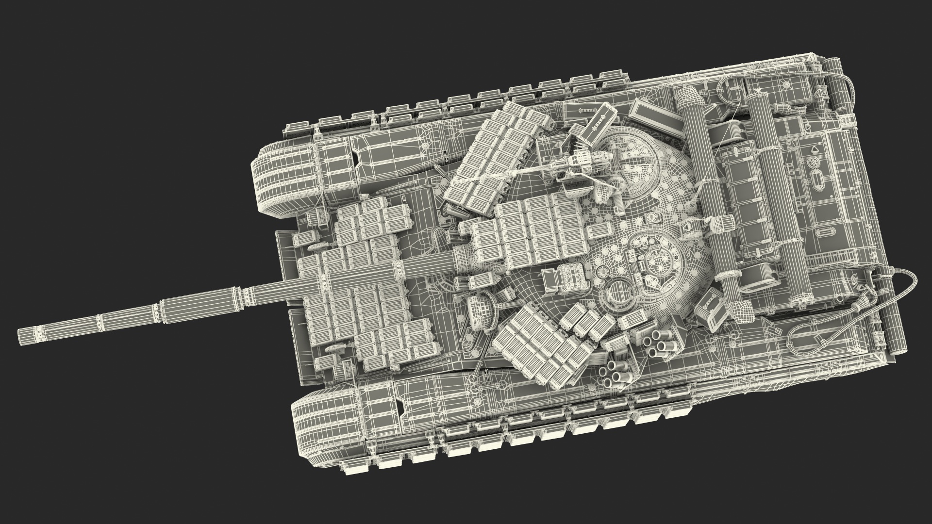 Battle Tank T-64 BV Dirty Rigged 3D