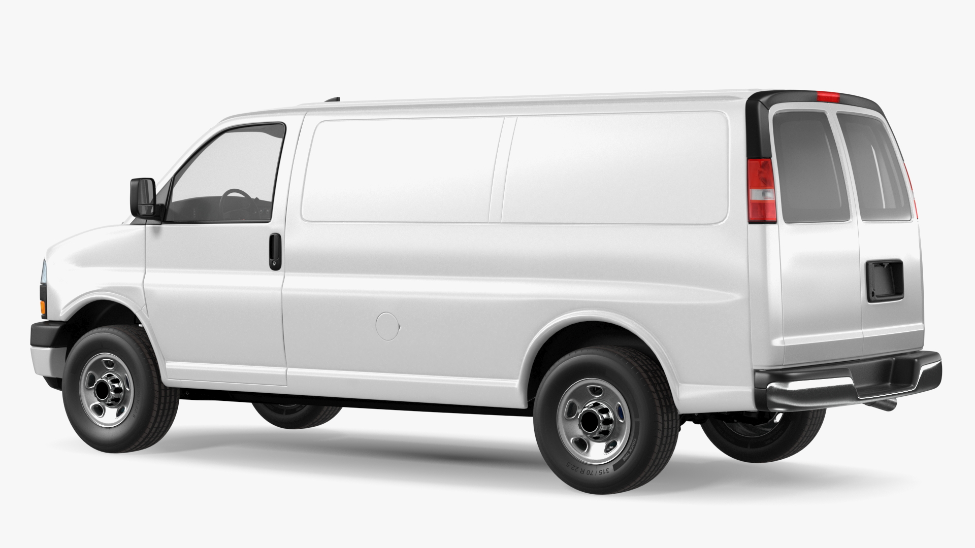 3D Commercial Cargo Van White